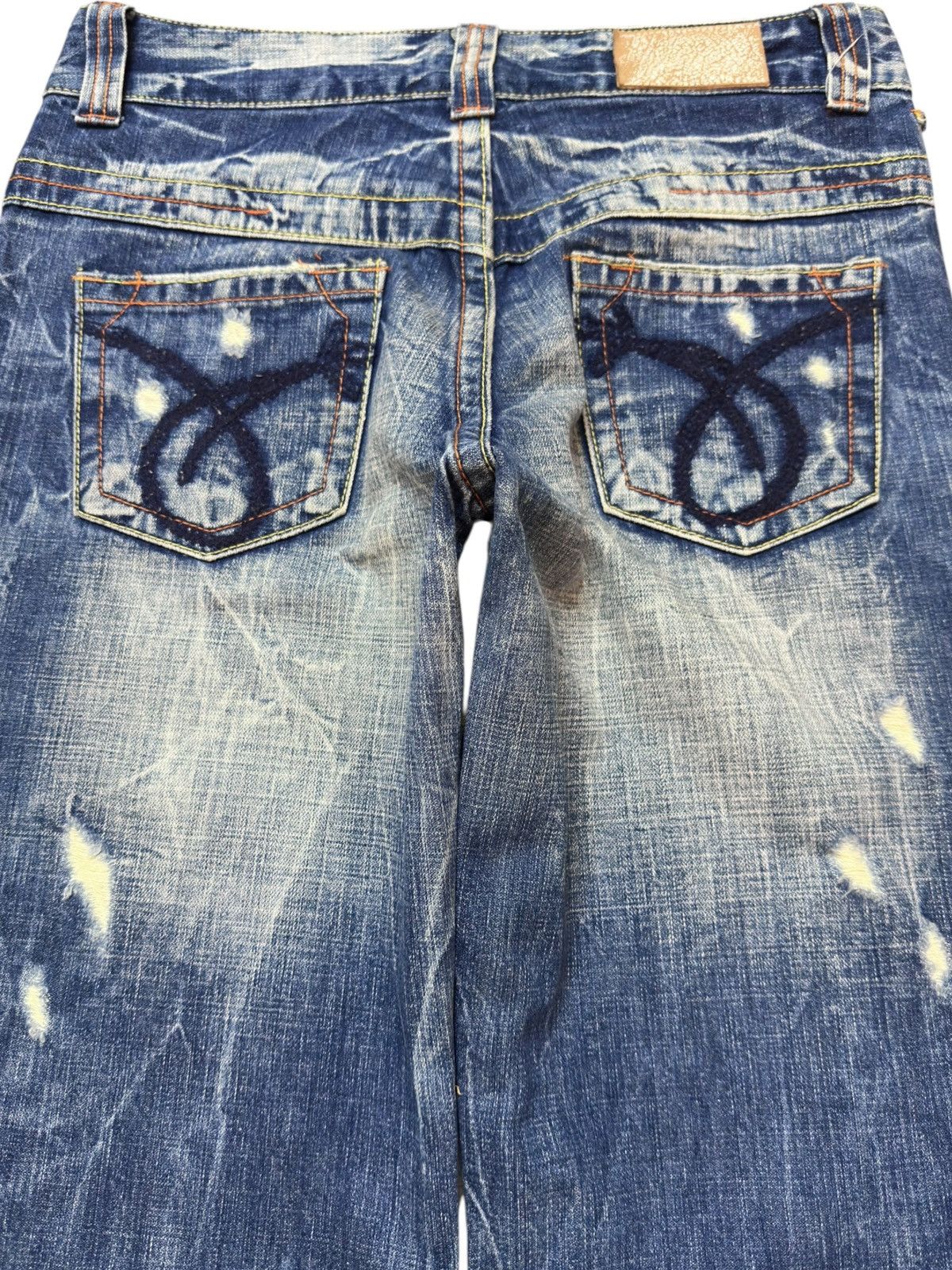 Ed Hardy Vintage Red Pepper Baggy Grunge Distressed Denim Size US 30 / EU 46 - 5 Thumbnail