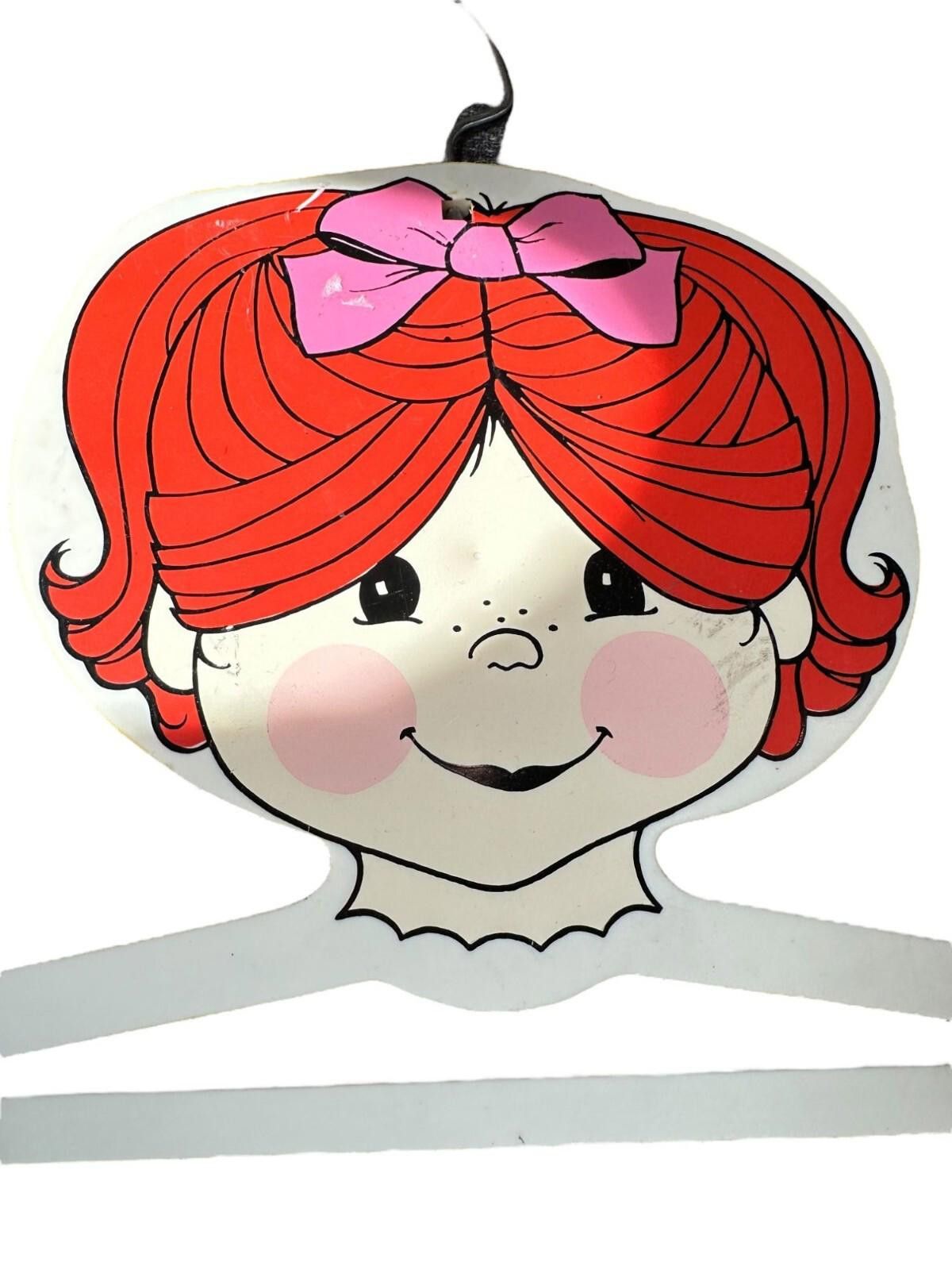 Other 1971 Kids Stuff Creations Redhead Girl Plastic Hanger Size ONE SIZE - 2 Thumbnail