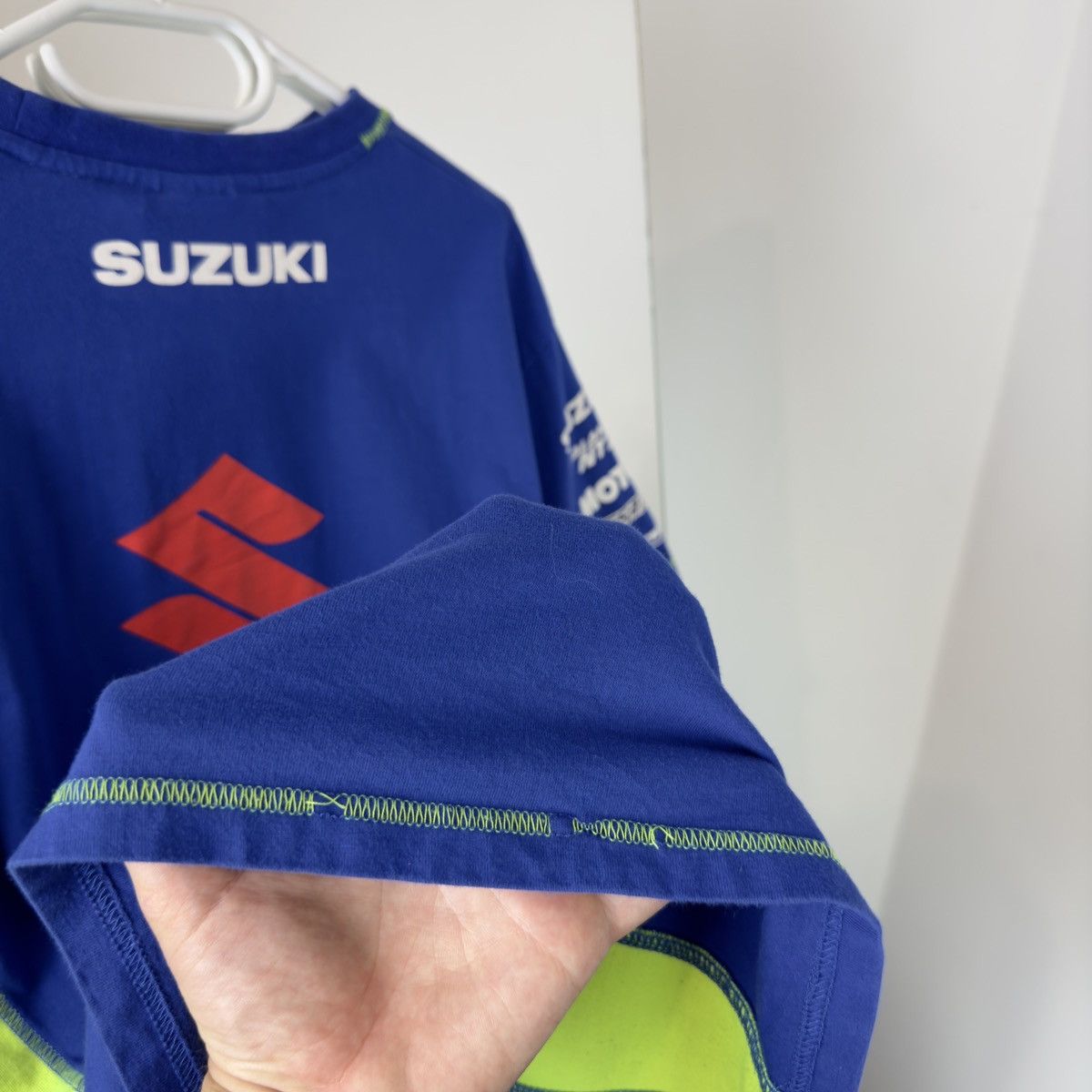 Vintage Suzuki Team Racing T-shirt Vintage Big Print Size US L / EU 52-54 / 3 - 8 Thumbnail