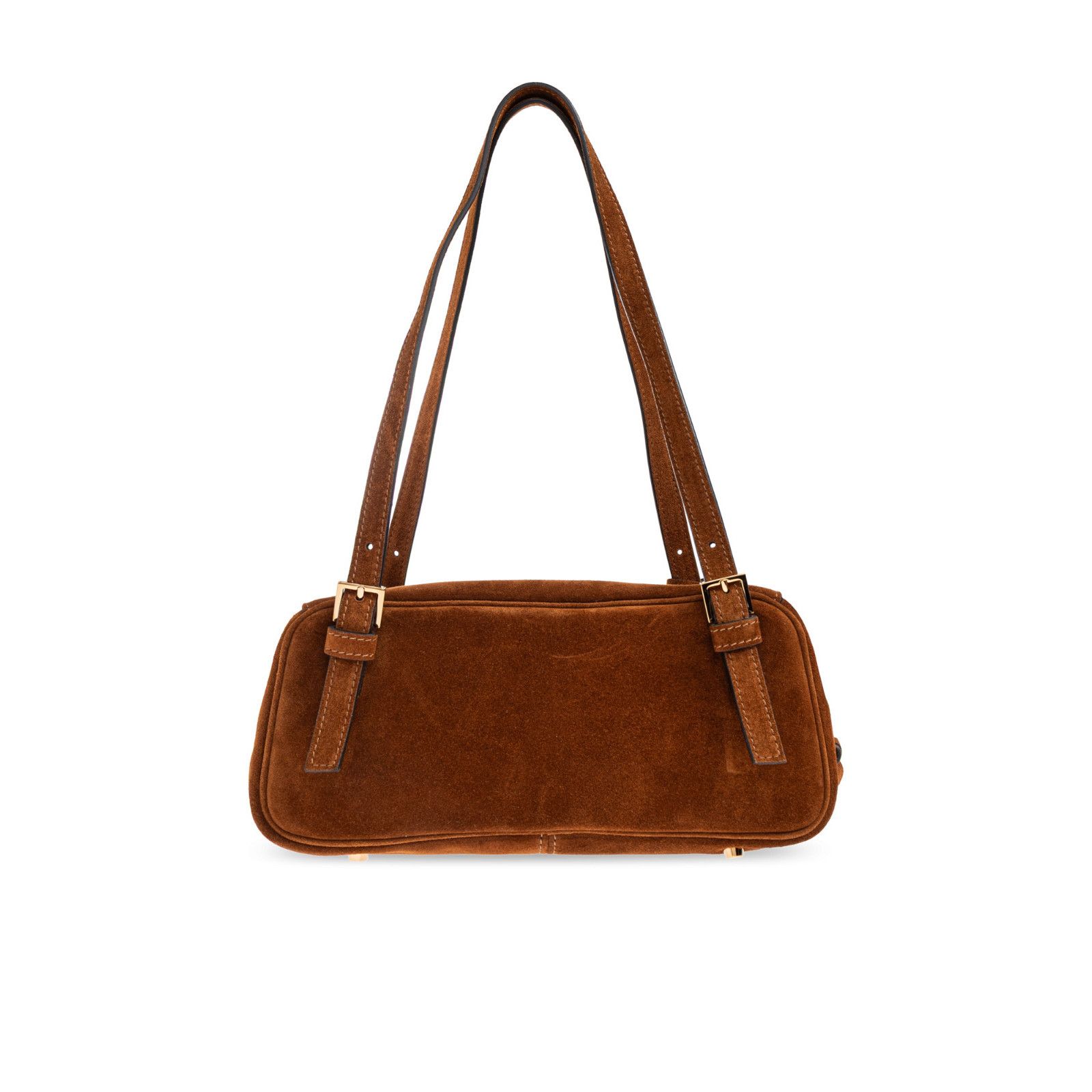 Versace VERSACE Tag Bowling Brown Suede Shoulder Bag New & Authentic Size ONE SIZE - 2 Thumbnail