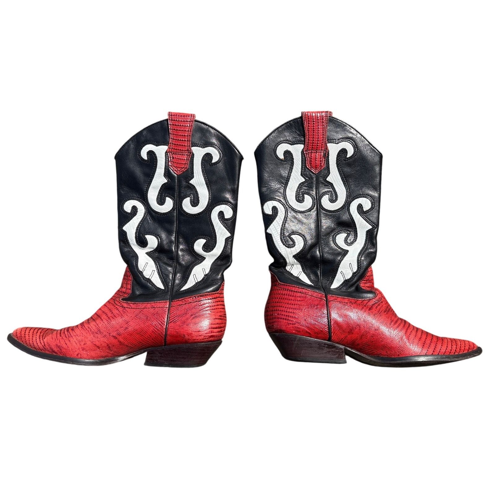 Nine West Vtg Nine West NW Romnee Leather Cowboy Boot A28 (5 1/2M) Size US 5.5 / IT 35.5 - 2 Thumbnail