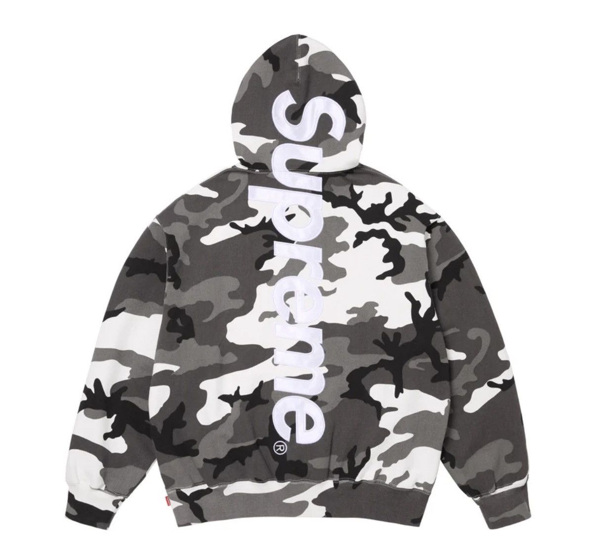 Supreme MEDIUM Supreme Snow Camo Satin Applique Hooded Sweatshirt Size US M / EU 48-50 / 2 - 2 Thumbnail