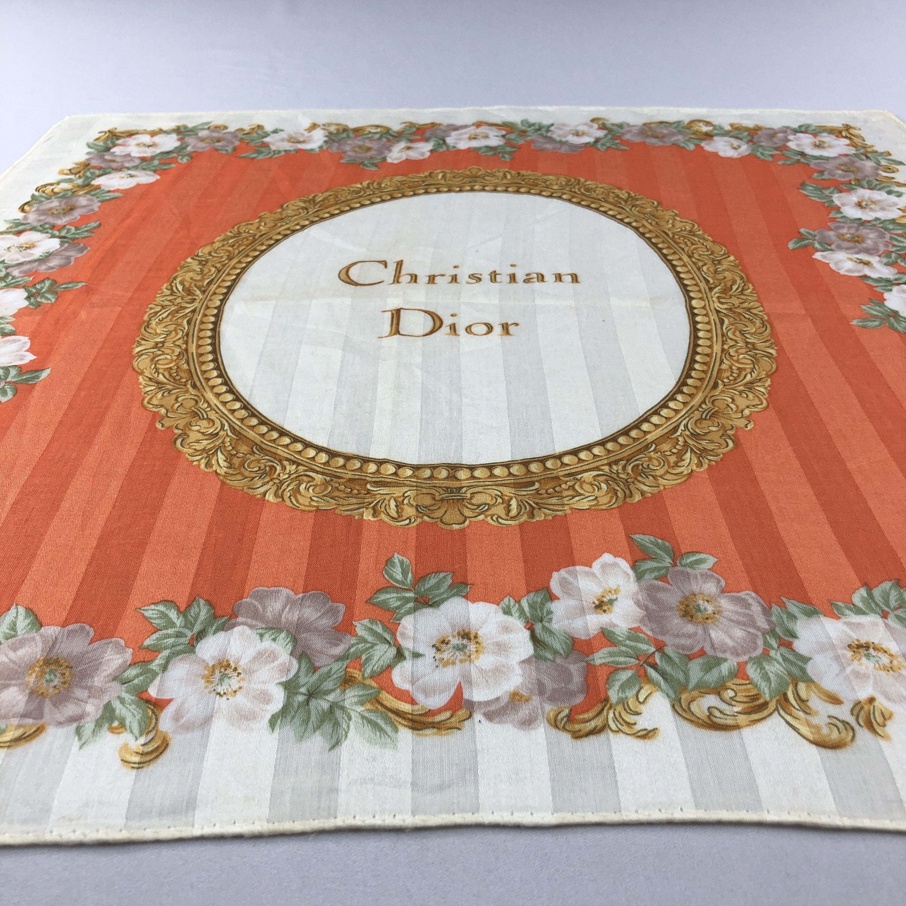 Christian Dior Monsieur Christian Dior Handkerchief Neckerchief Bandana H2908 Size ONE SIZE - 4 Thumbnail