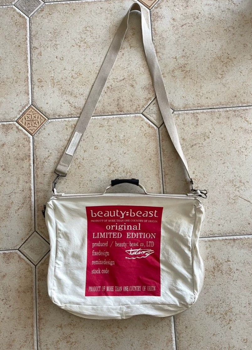 Beauty Beast beauty:beast Red & Black 2way Canvas Bag Oversized Size ONE SIZE - 2 Thumbnail