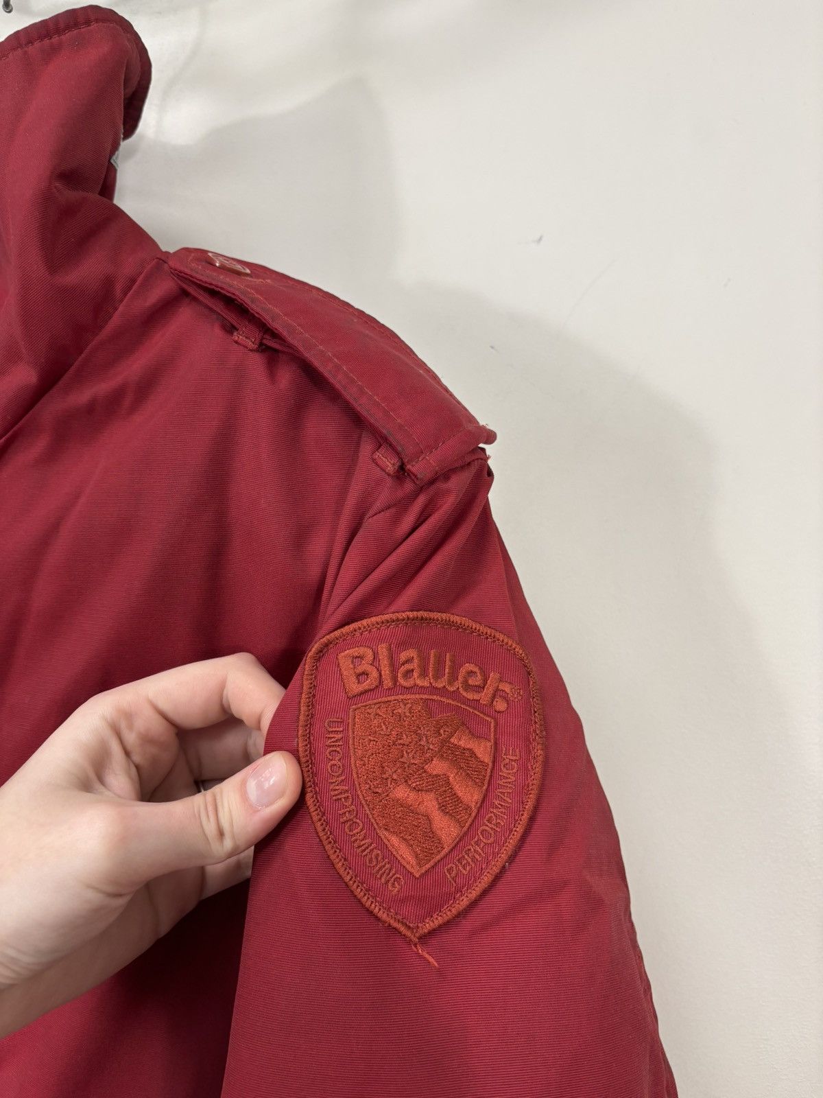Other Blauer Vintage Men’s Red Insulated USA Police Bomber Jacket Size US M / EU 48-50 / 2 - 10 Thumbnail