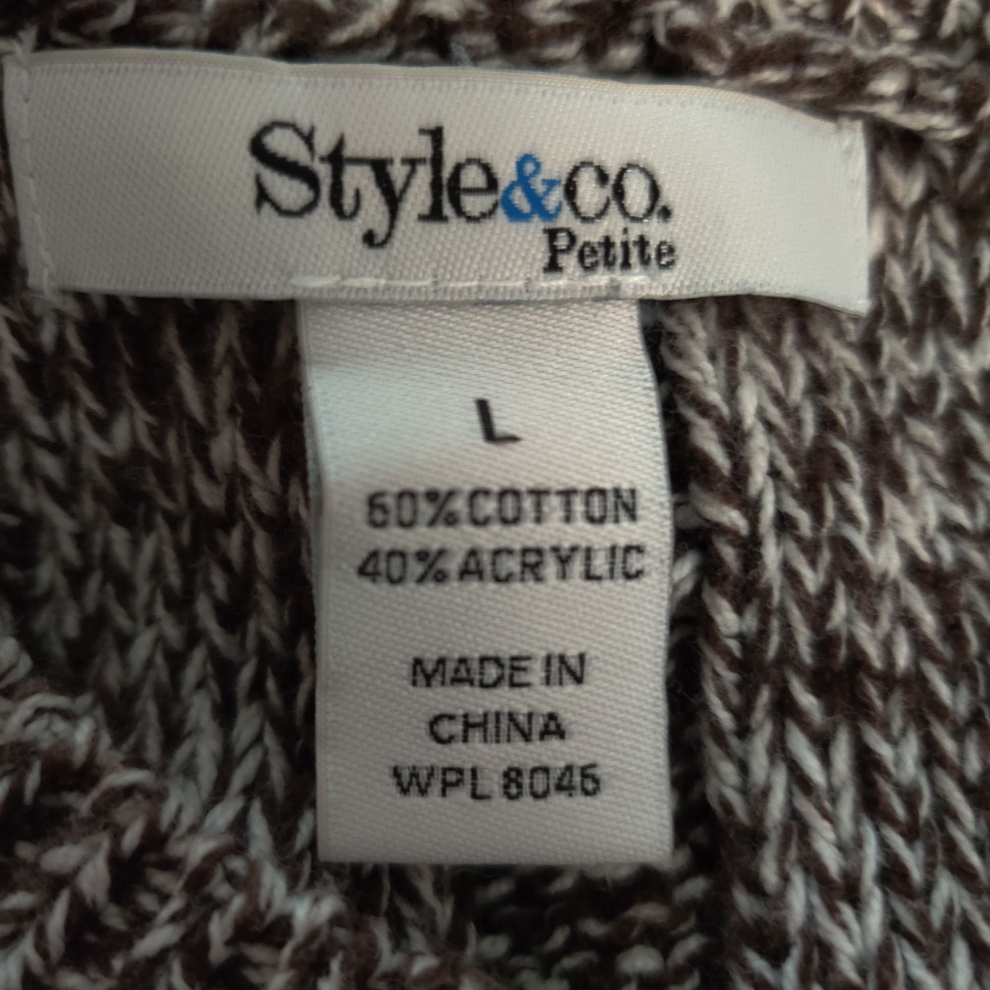 Style & Co Style Co Womens Petite Sweater Dress Cable Knit Button Pock Size L / US 10 / IT 46 - 6 Thumbnail