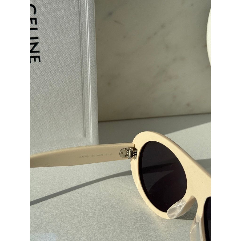 Celine NEW Celine CL40300U Apres Ski Aviator Ivory Sunglasses Size ONE SIZE - 5 Thumbnail