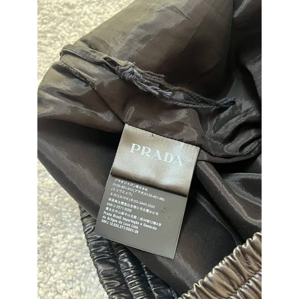 Prada Prada Nappa Leather Bermuda Black Shorts Size US 30 / EU 46 - 5 Thumbnail