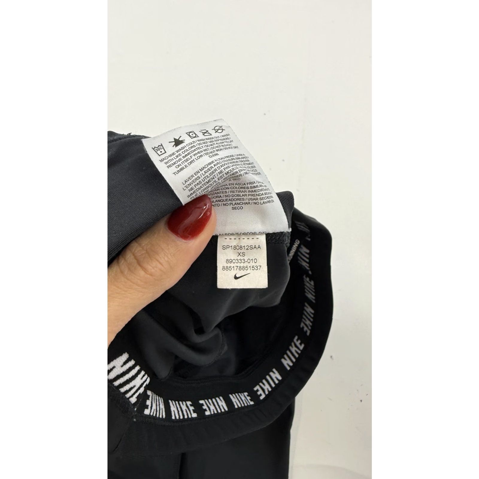 Nike Nike Pants Womens XS Black Running Leggings Reflective 890333-010 Size 26" / US 2 / IT 38 - 6 Thumbnail