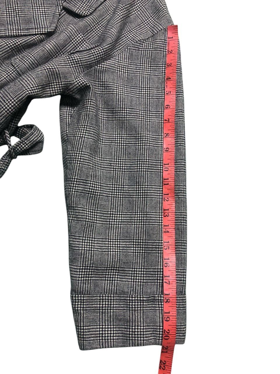 Kenzo × Vintage VINTAGE KENZO PARIS ROBE CHECKED BELTED BUTTONLESS LONG COAT Size US M / EU 48-50 / 2 - 22 Thumbnail