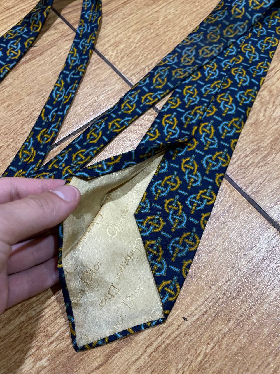 Dior Hype Tie Christian Dior Silk Monsieur Size ONE SIZE - 4 Thumbnail