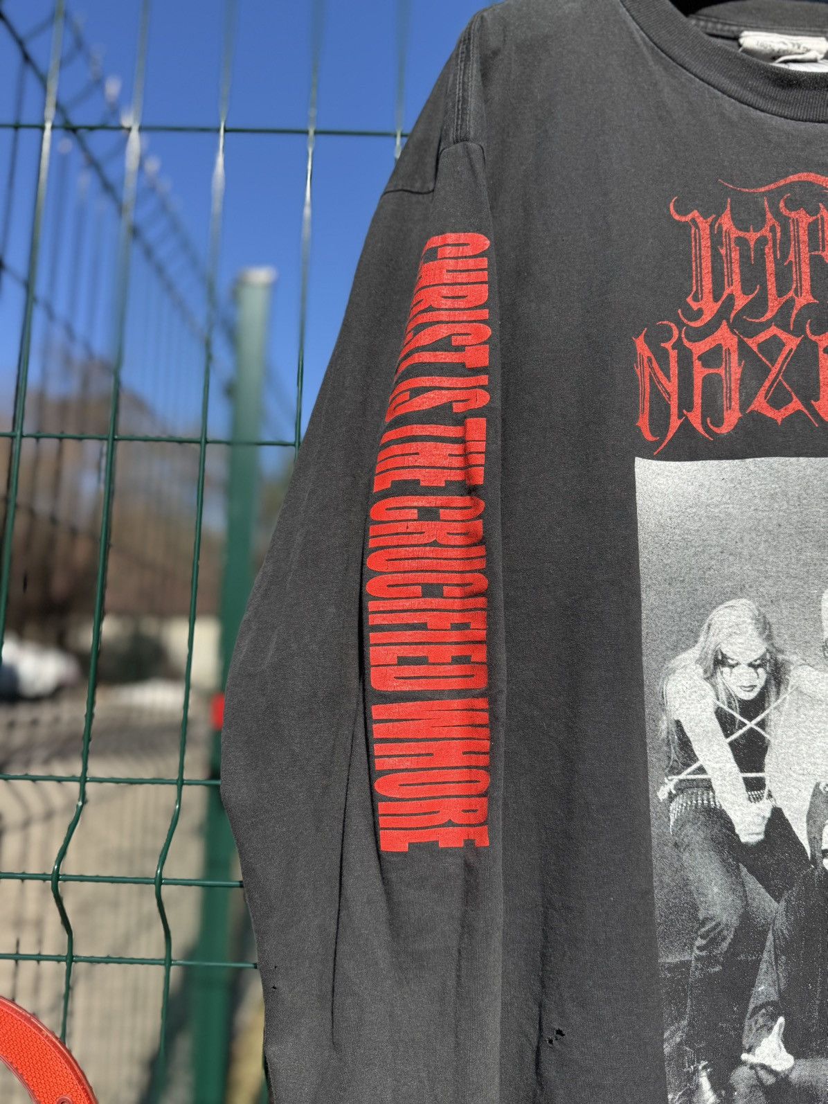 Band Tees Vintage 1993 Impaled Nazarene Christ Is The Crucified Whore Size US XL / EU 56 / 4 - 6 Thumbnail