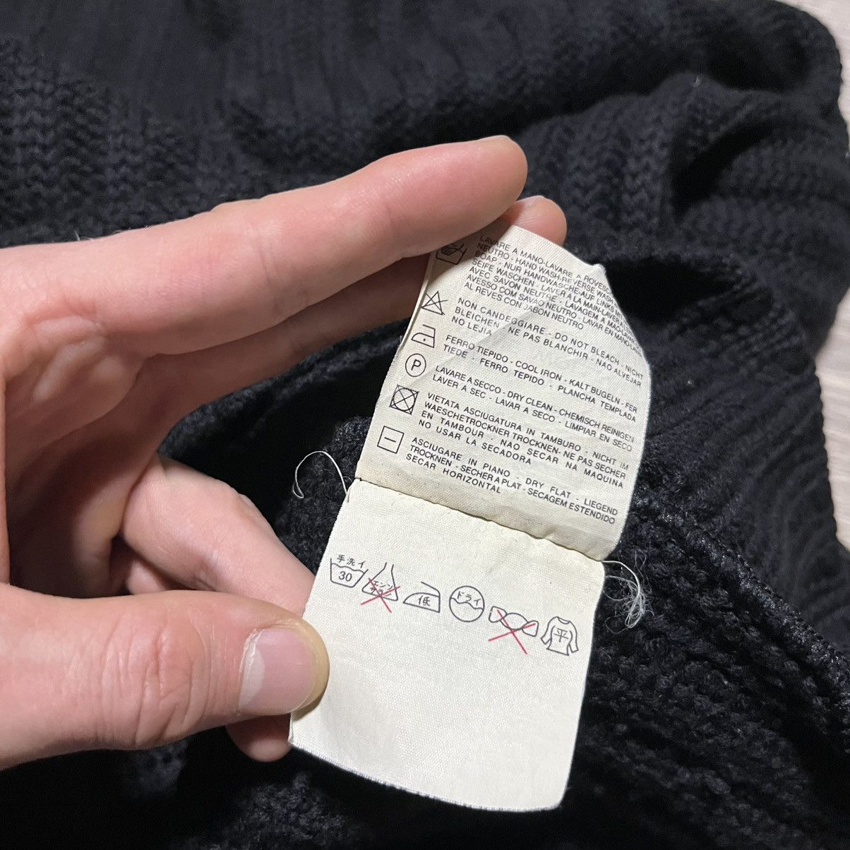 Stone Island Stone Island Vintage Rare Knitted Sweater XL size Black Size US XL / EU 56 / 4 - 17 Thumbnail