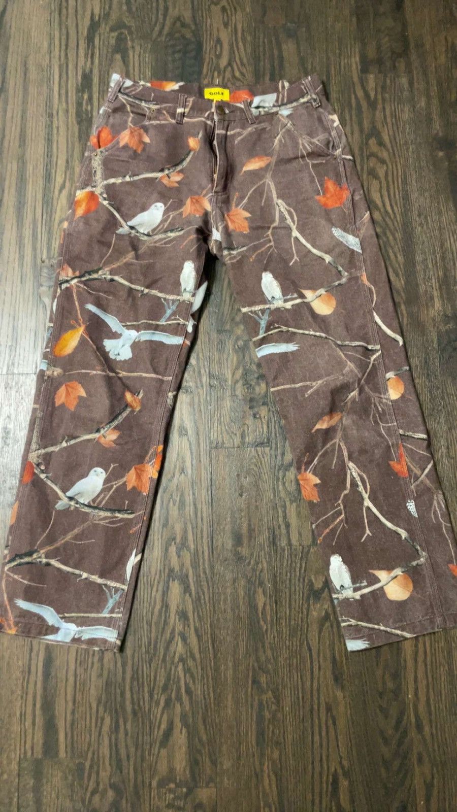 Golf Wang × Tyler The Creator Golf Wang A/W 2021 Owl Brushed Work Pants Size US 32 / EU 48 - 1 Thumbnail