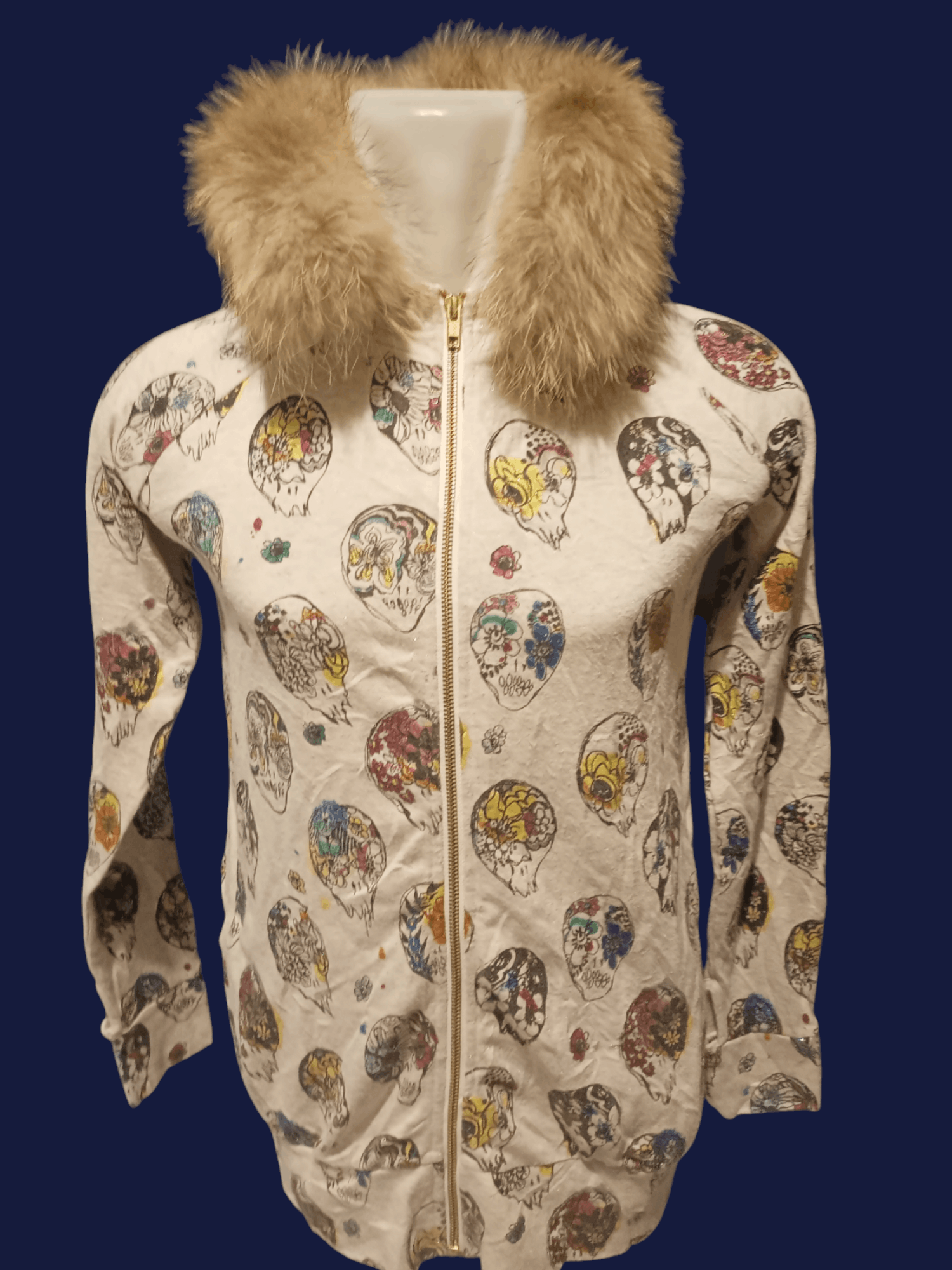 If Six Was Nine × Japanese Brand × Le Grande Bleu (L.G.B.) SCOLAR Skulls Fur Hoodie Size US M / EU 48-50 / 2 - 3 Thumbnail