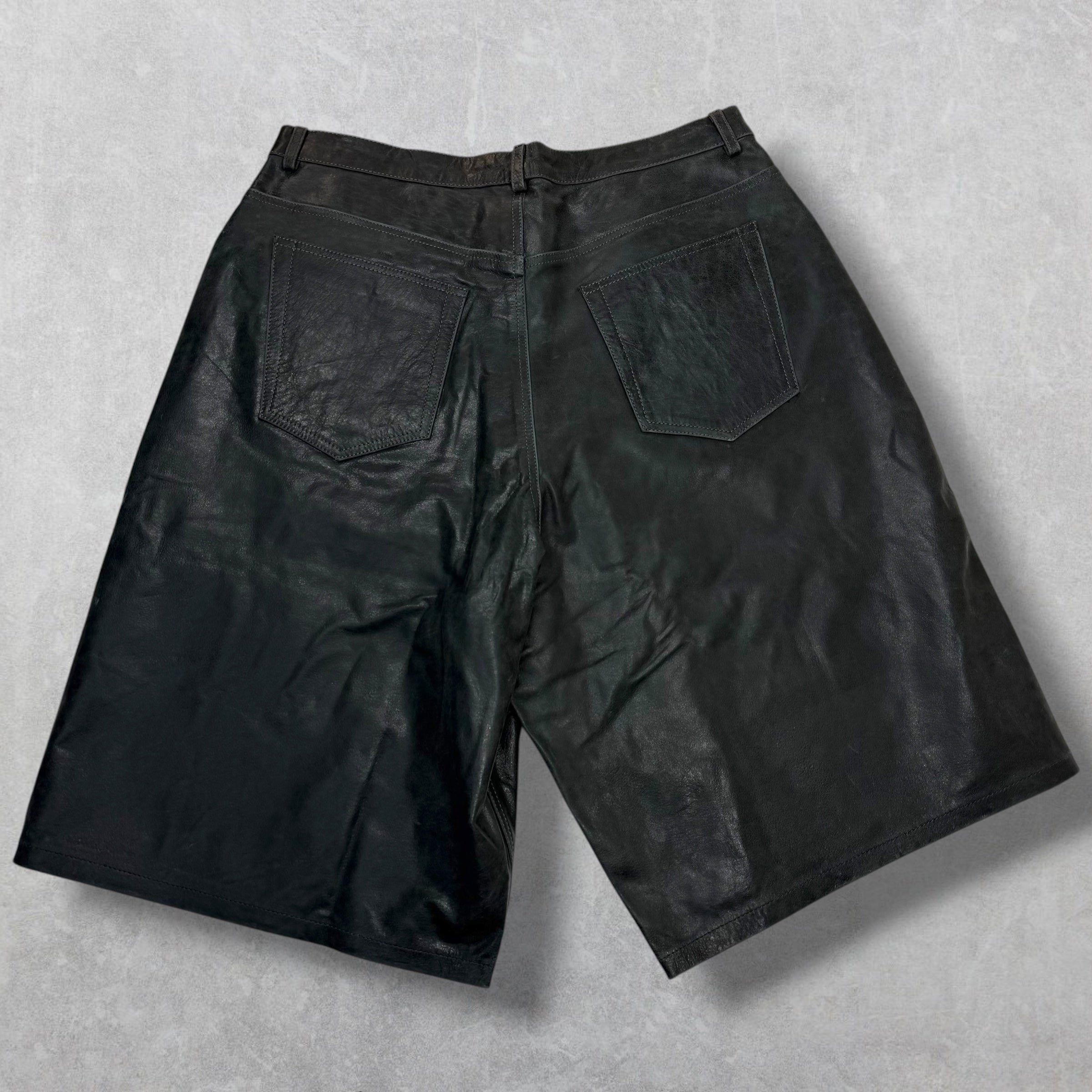 The GV Gallery GV Gallery Raspberry Hills Black Leather Shorts XL Size US 40 / EU 56 - 3 Thumbnail