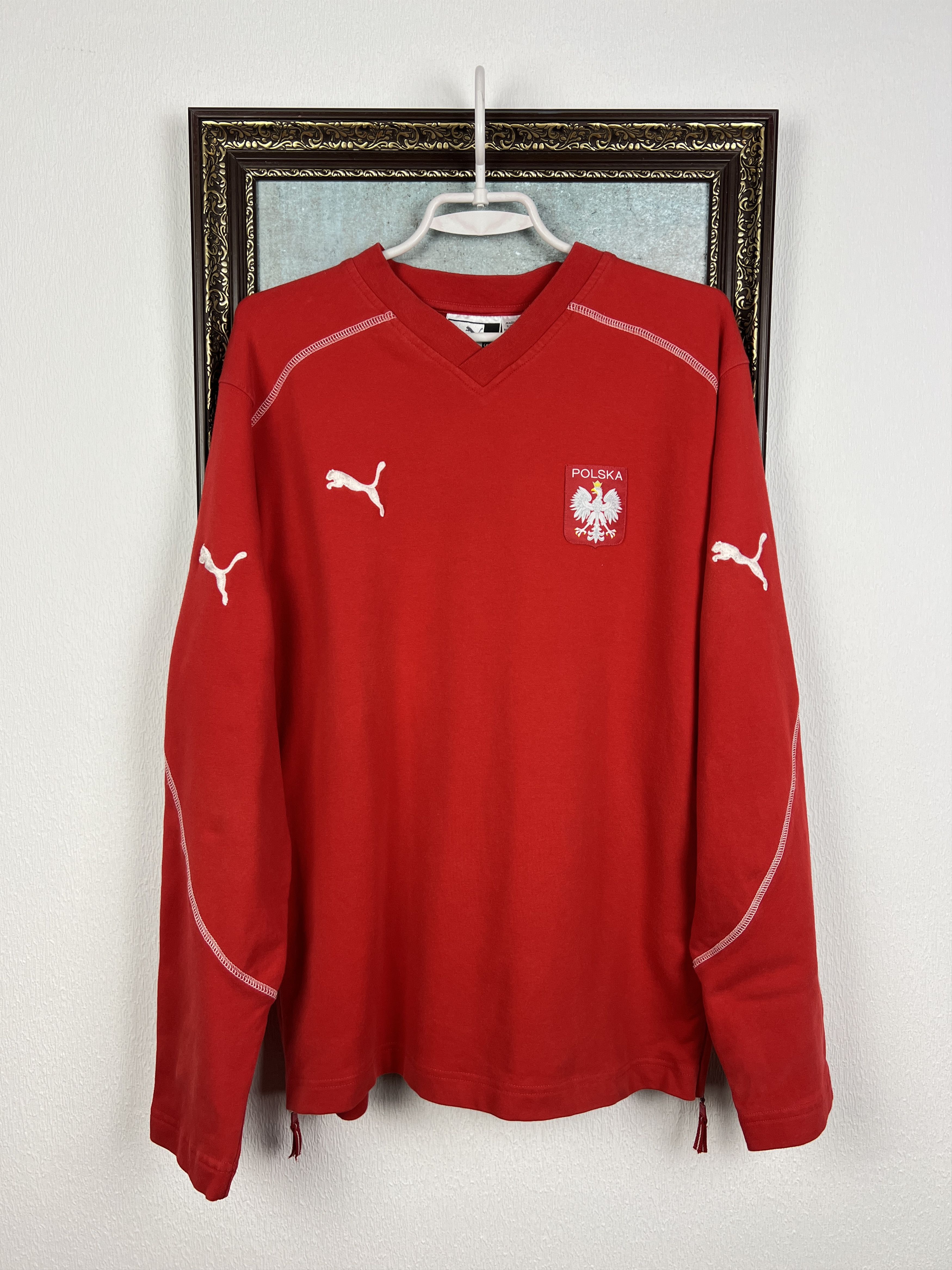 Puma Vintage Poland Football Train Sweatshirt Soccer Crewneck Size US S / EU 44-46 / 1 - 1 Thumbnail