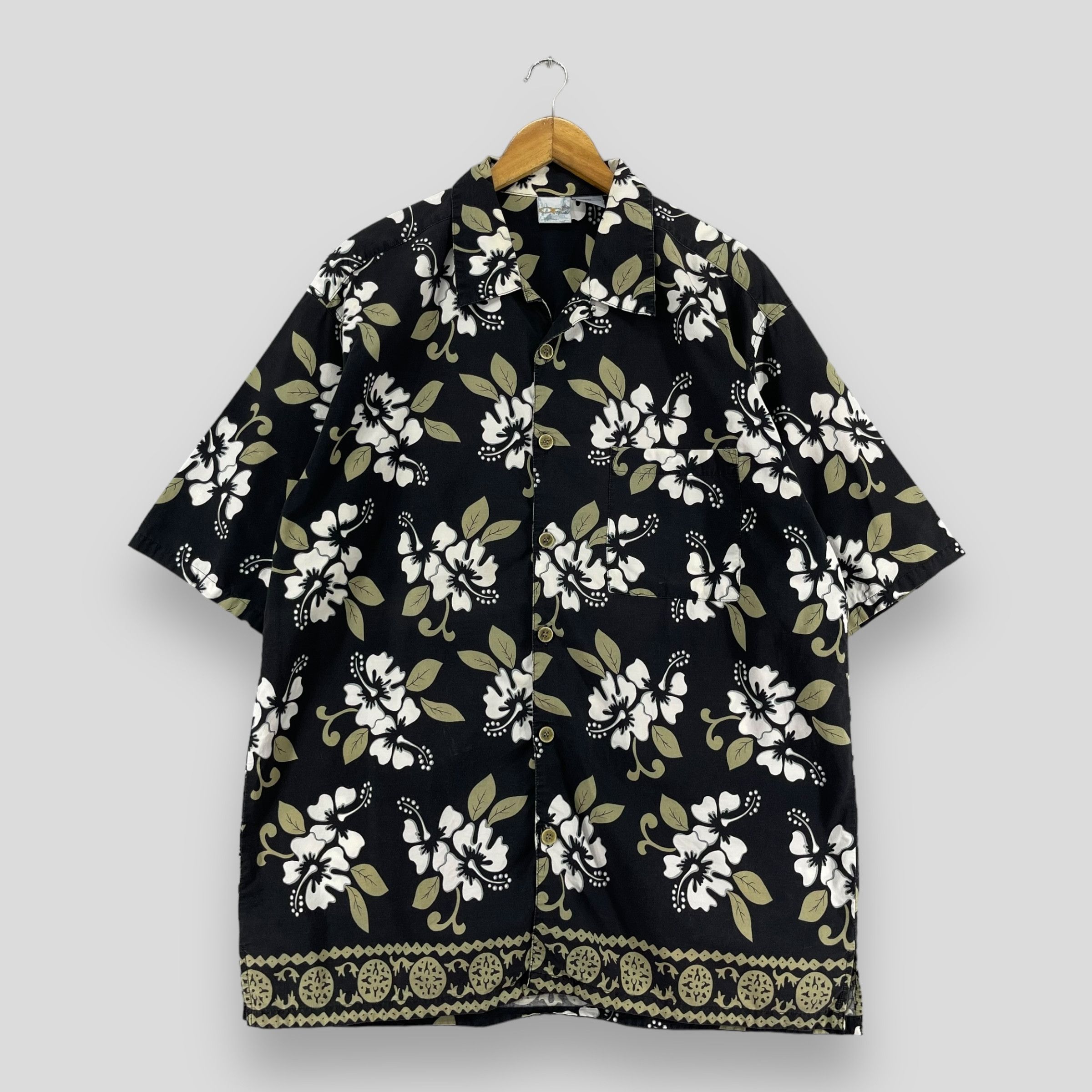 Ocean Pacific × Vintage Vintage OCEAN PACIFIC Hawaii Floral Hibiscus Motive Shirt Size US XL / EU 56 / 4 - 1 Thumbnail