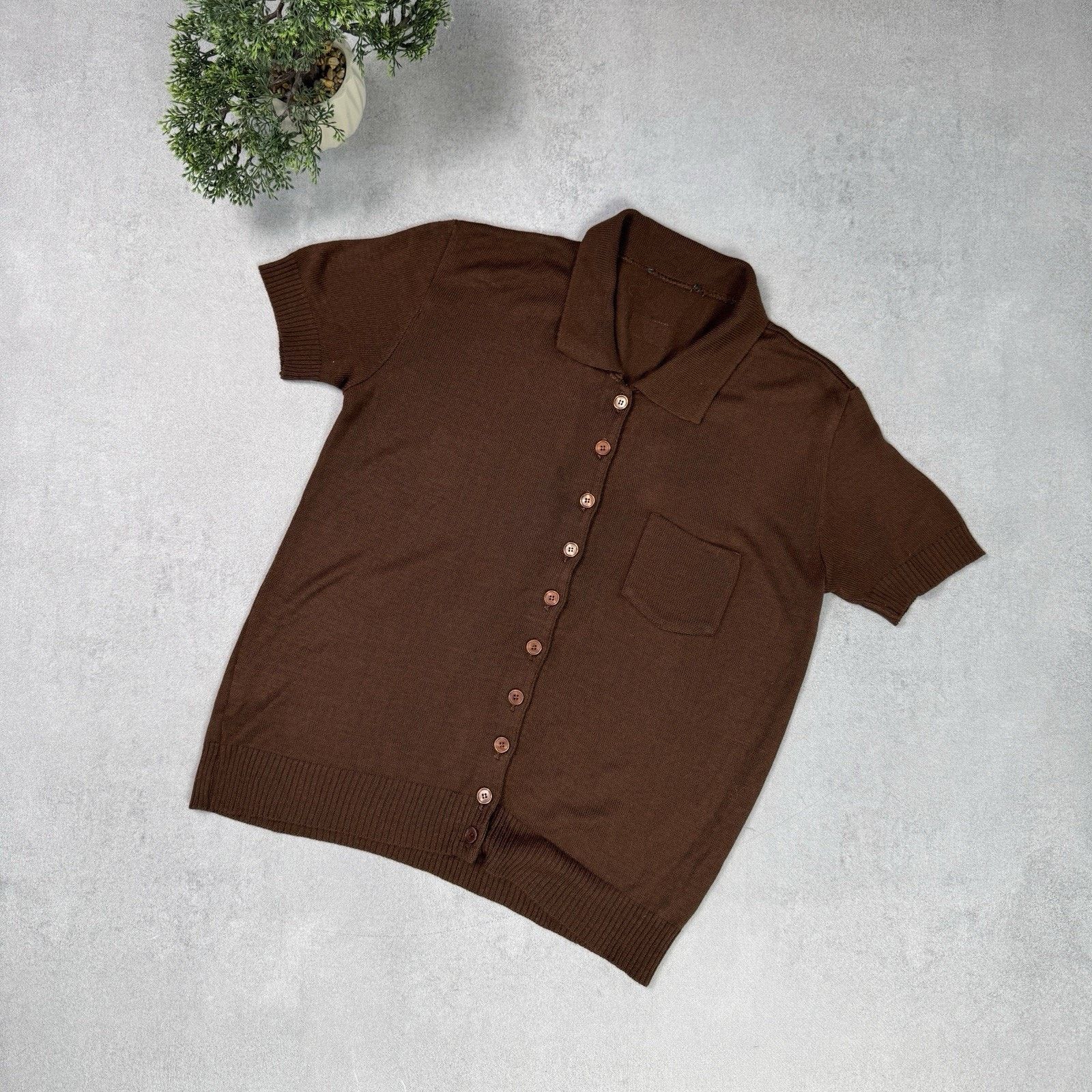 Dolce & Gabbana Vintage Dolce Gabbana Women Brown Sweater Button Up Blouse Size S / US 4 / IT 40 - 1 Thumbnail