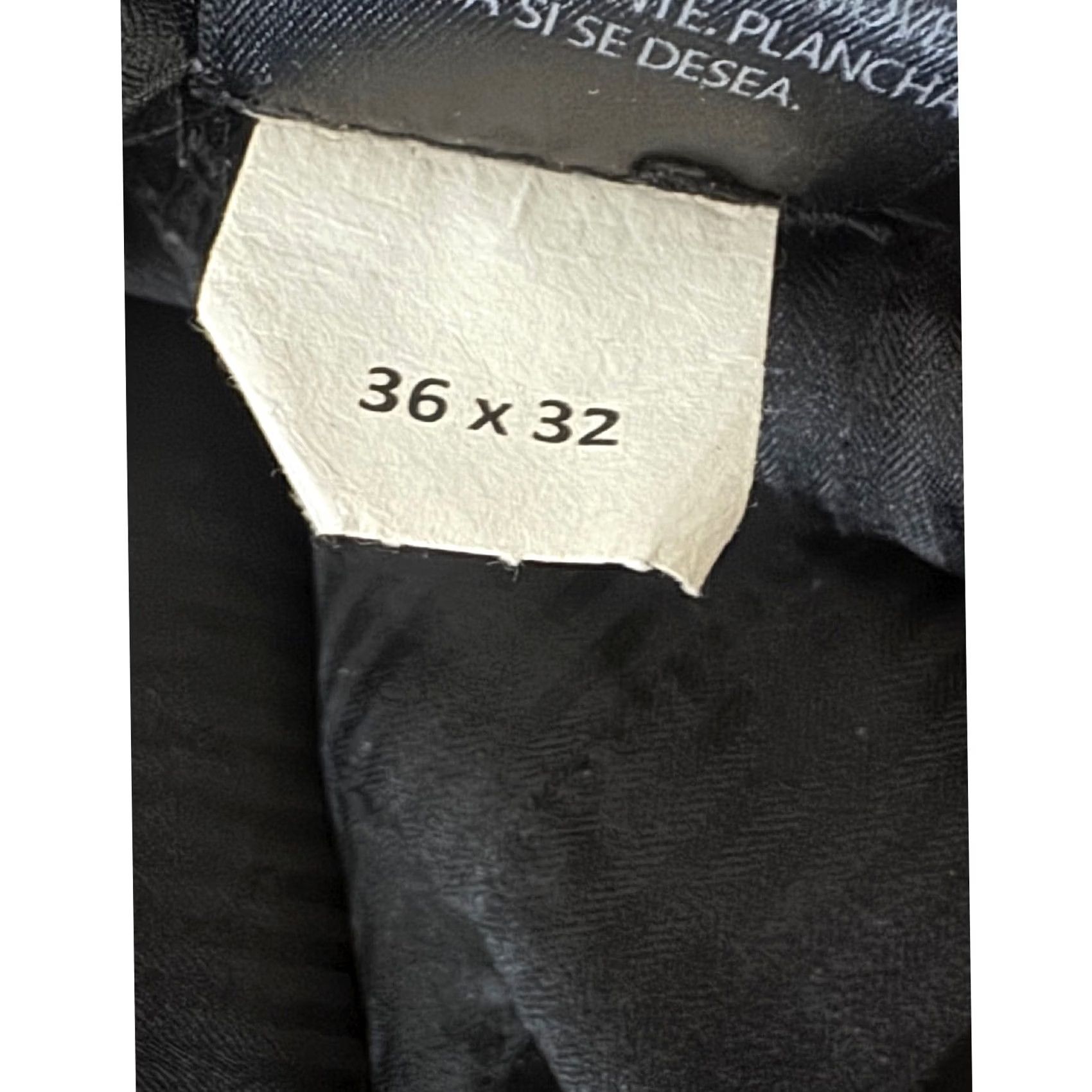 Haggar Haggar Mens Charcoal Herringbone Dress Pants 36x32 Flat Front Pleated Size US 36 / EU 52 - 8 Thumbnail