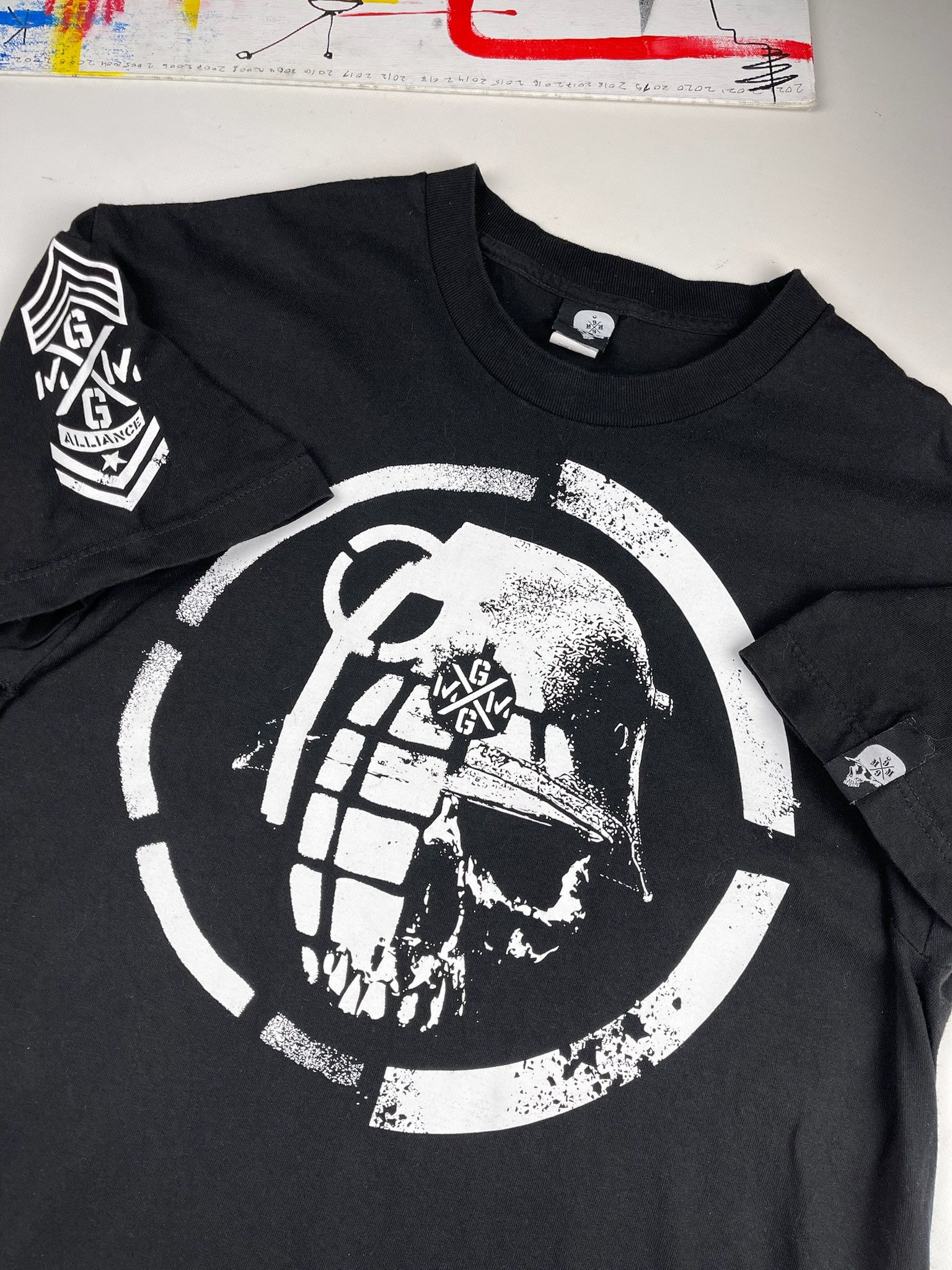 Metal Mulisha Vintage 00s Metal Mulisha skull war tee y2k og fullprint Size US L / EU 52-54 / 3 - 4 Thumbnail