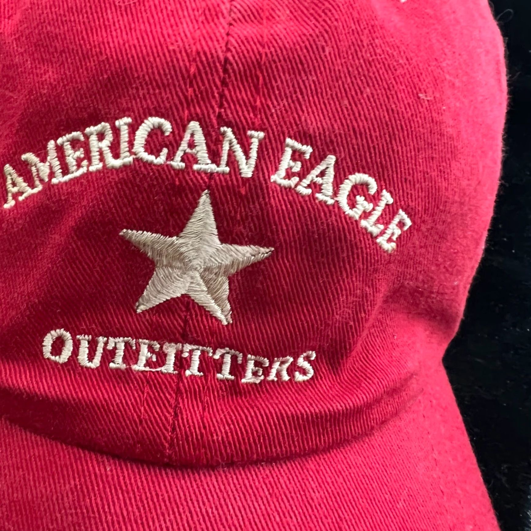 American Eagle Outfitters American Eagle Outfitters Hat Womens One Size Red Cotton Adjustable Baseball Cap American Womens Size ONE SIZE - 2 Thumbnail