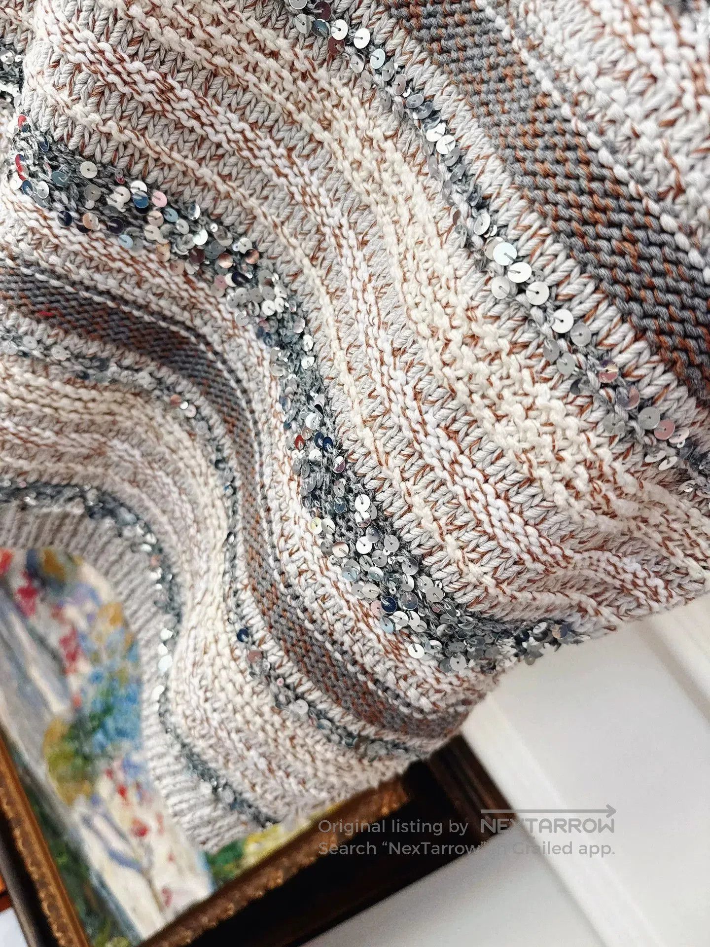 Brunello Cucinelli Brunello Cucinelli Sequin Striped Sleeveless Sweater. Size US XS / EU 42 / 0 - 2 Thumbnail