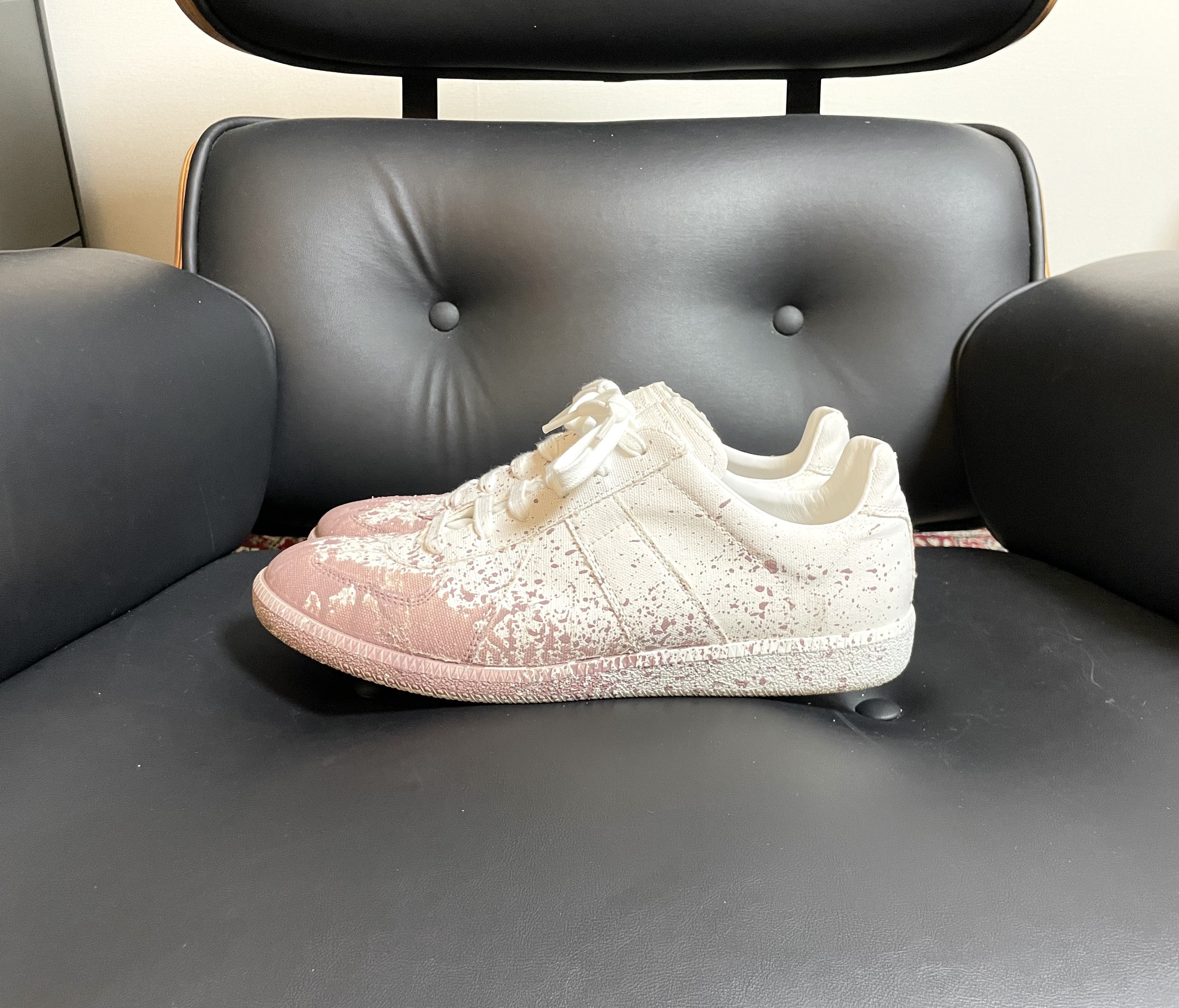 Maison Margiela Maison Margiela GAT (Paint Splatter Canvas) Size US 9 / EU 42 - 7 Thumbnail
