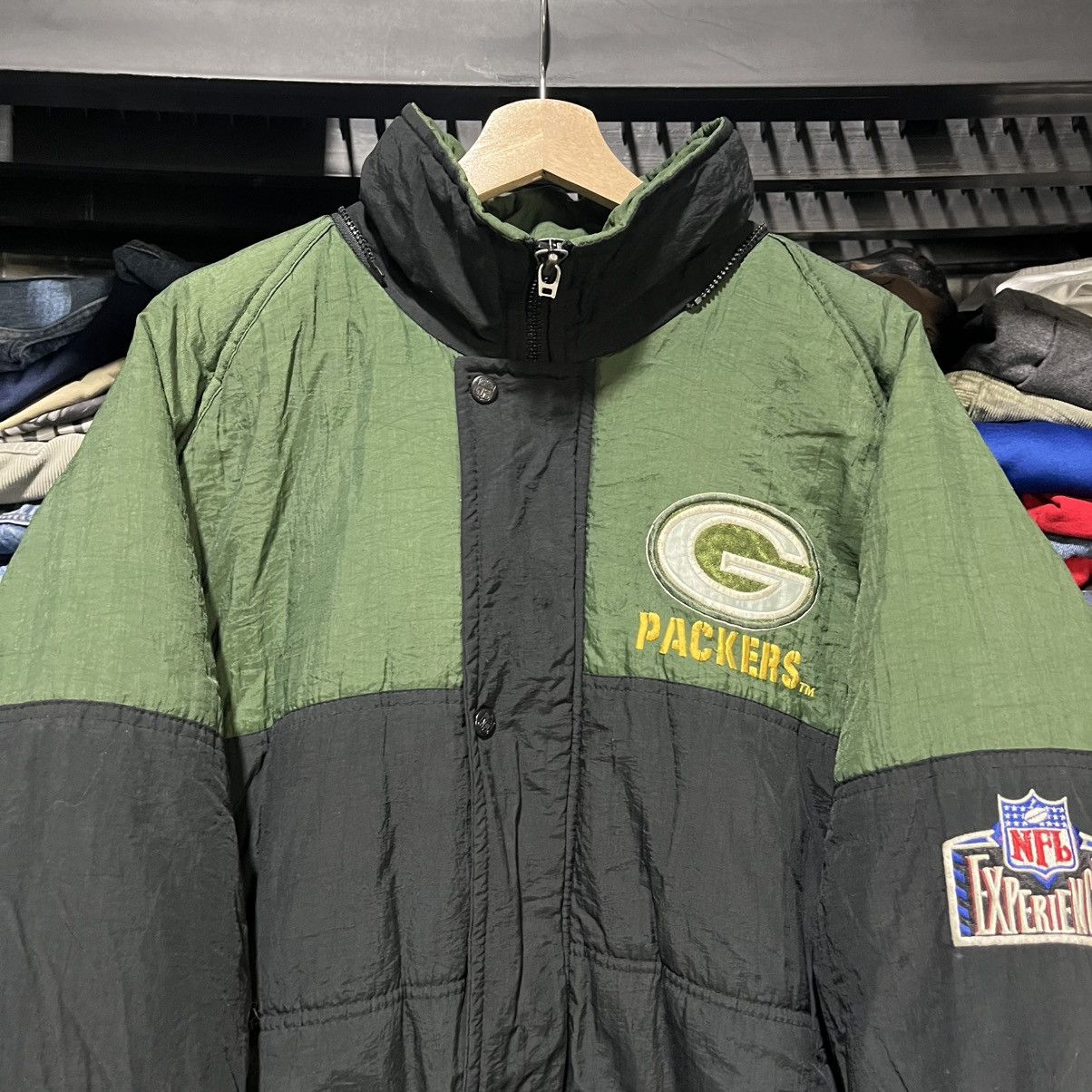 Pro Player Vintage 90s Green Bay Packers Pro Player Puffer Jacket XL Size US XL / EU 56 / 4 - 5 Thumbnail