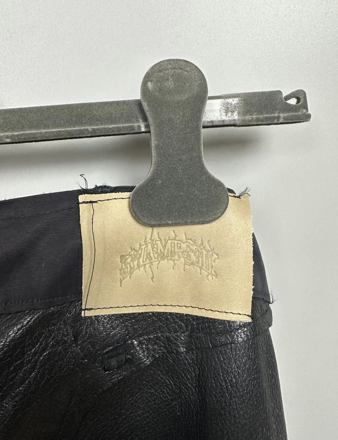 Rick Owens SWAMPGOD Leather Pants Size US 32 / EU 48 - 10 Thumbnail