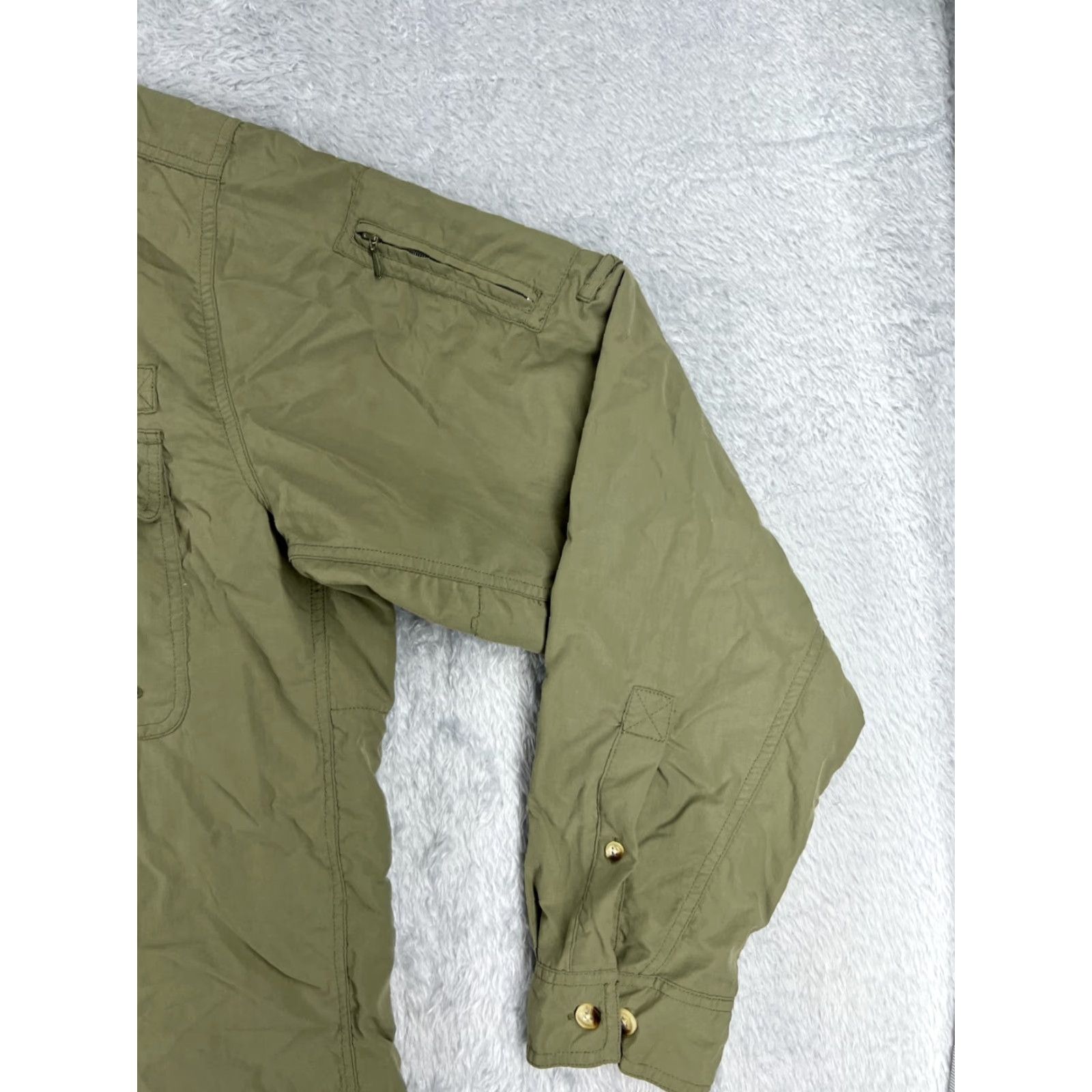 Vintage Worldwide Sportsman Shirt Adult XL Green Nylon UPF Button-Up Fishing Angler All Seasons Breathable Pockets Mens Size US XL / EU 56 / 4 - 2 Thumbnail