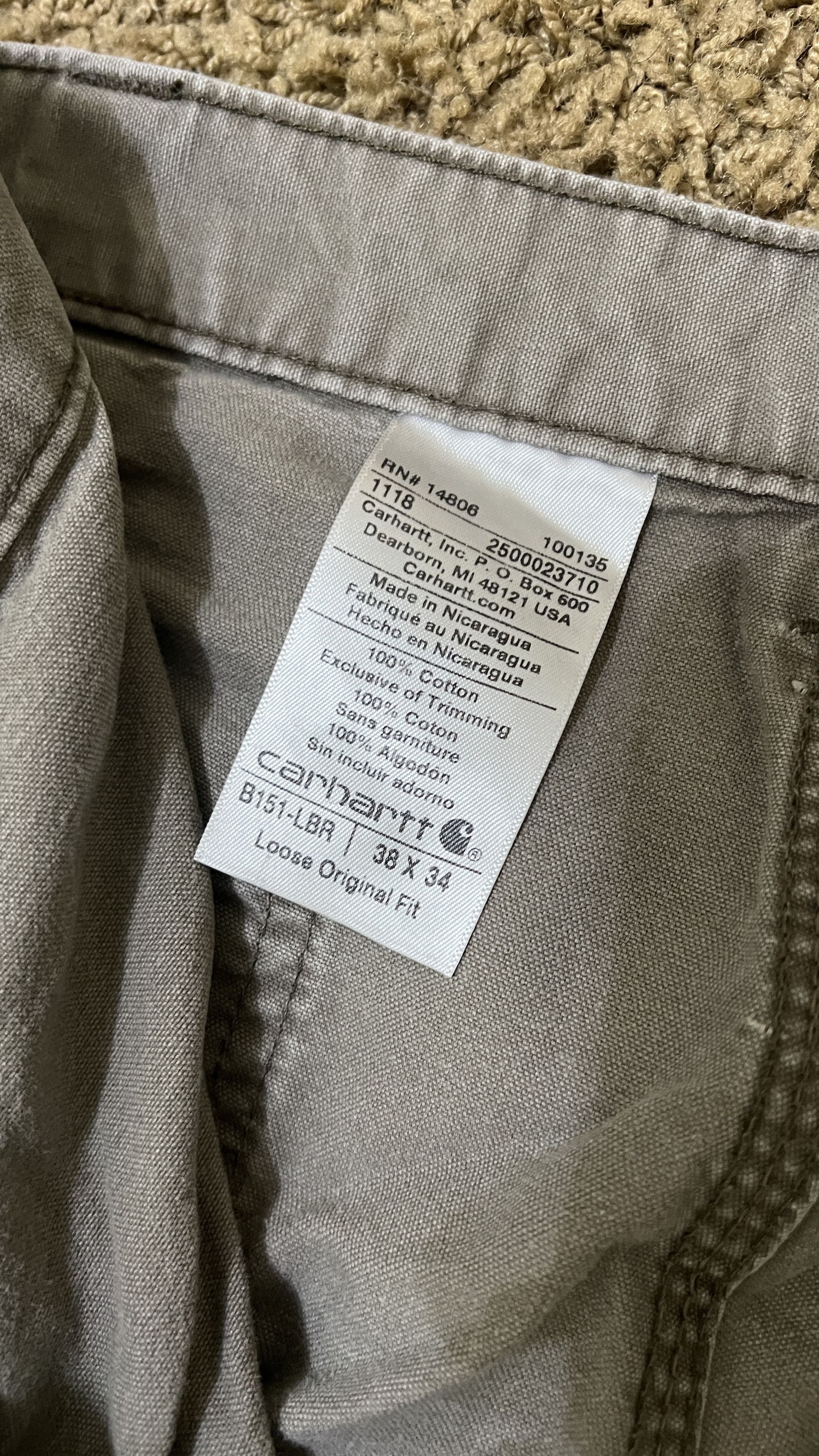 Carhartt Carhartt B151 Loose Original Fit Work Pants Size US 34 / EU 50 - 4 Thumbnail