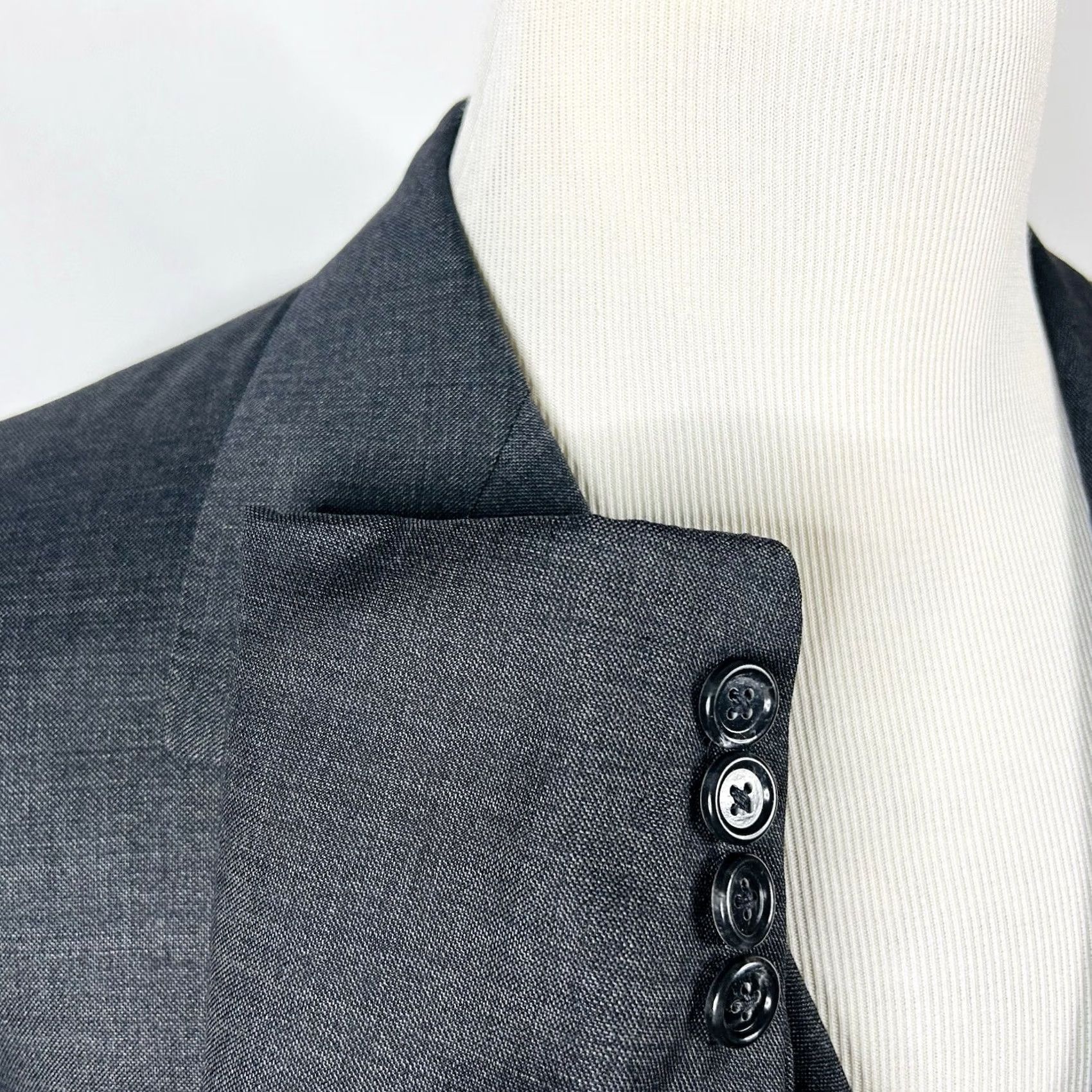 Vintage Oxxford Sport Coat 46L Gray 100% Wool Three-Button USA Made Mens Regular Jacket Coat Size US XS / EU 42 / 0 - 5 Thumbnail