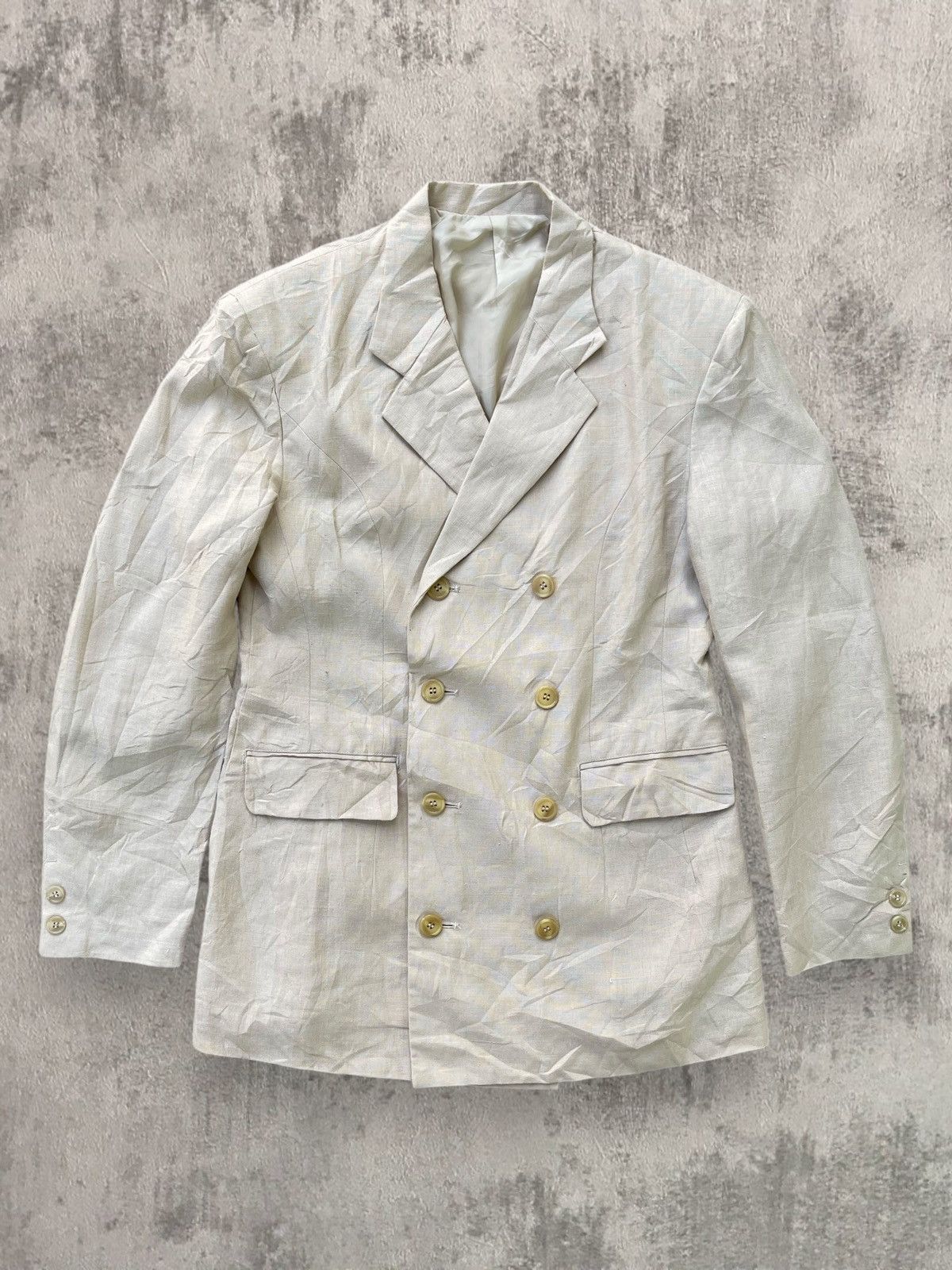 Yohji Yamamoto 🔥Vintage Yohji Yamamoto Y's Double Breasted Jacket Size US S / EU 44-46 / 1 - 3 Thumbnail