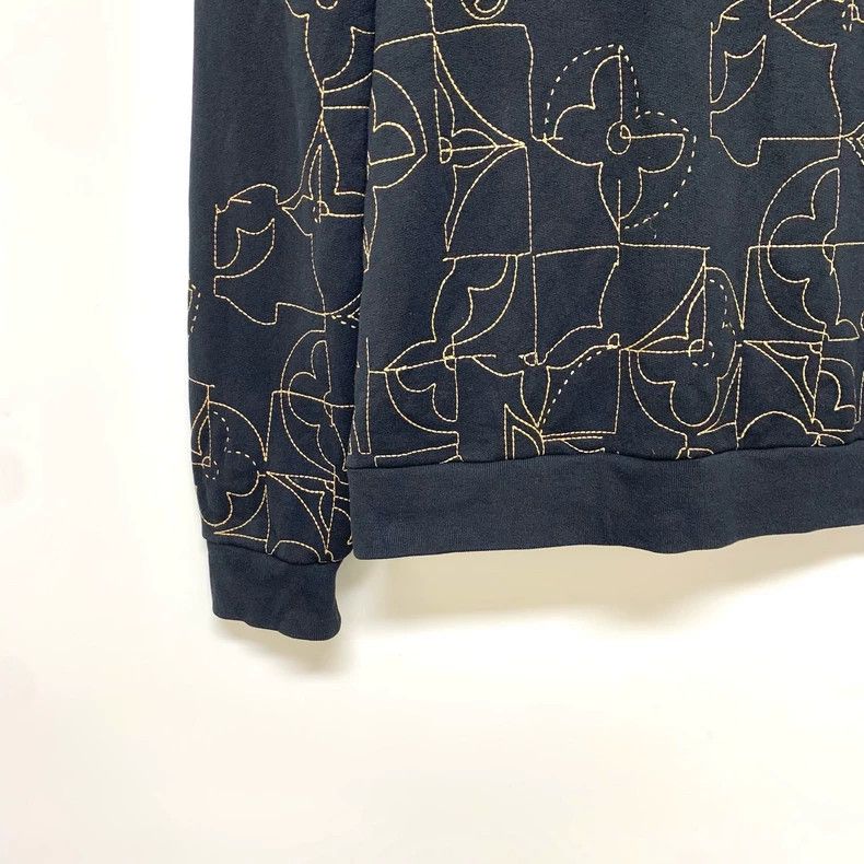 Louis Vuitton Louis Vuitton Black note embroidered sweatshirt Size US XL / EU 56 / 4 - 5 Thumbnail