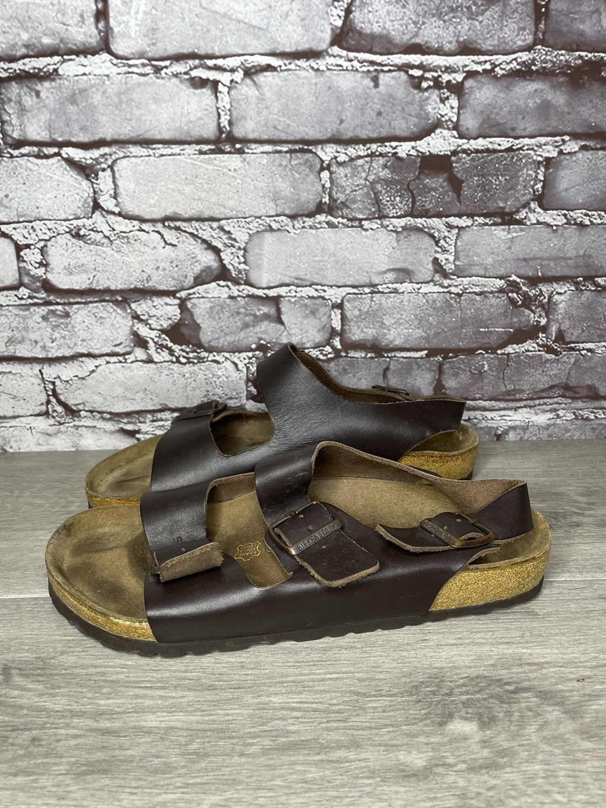 Birkenstock Birkenstock Milano Brown Leather Buckle Sandals Men 43EU Size US 10 / EU 43 - 8 Thumbnail