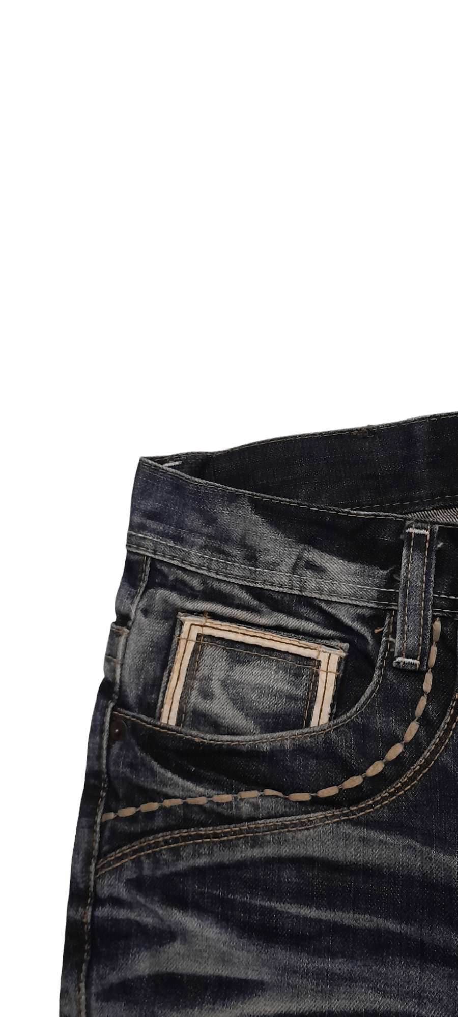 Japanese Brand CLOUD 72 Japan Disstressed Art Denim (S185) waist 33 Size US 33 - 6 Thumbnail