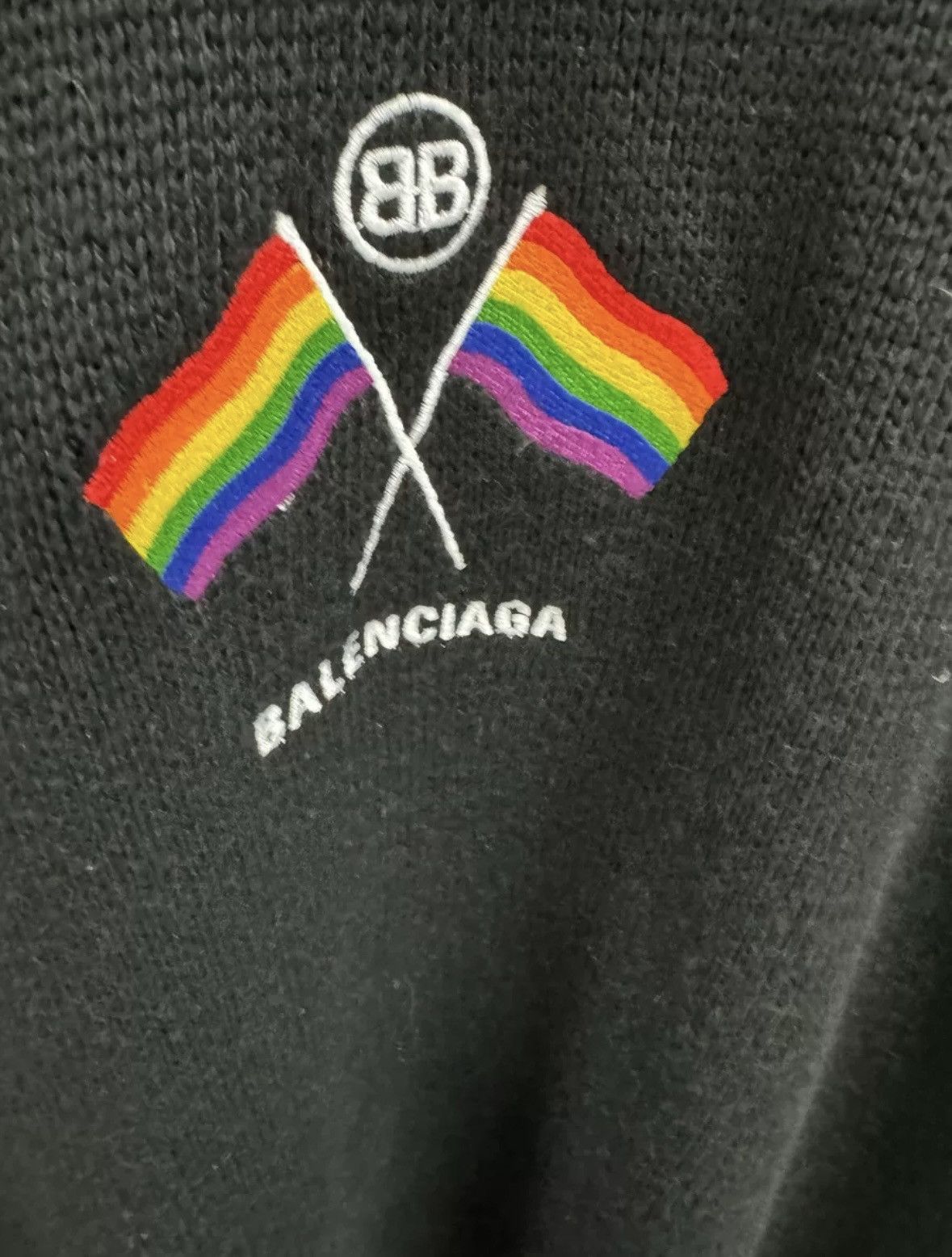 Balenciaga Balenciaga 18fw flag sweater Size US M / EU 48-50 / 2 - 7 Thumbnail