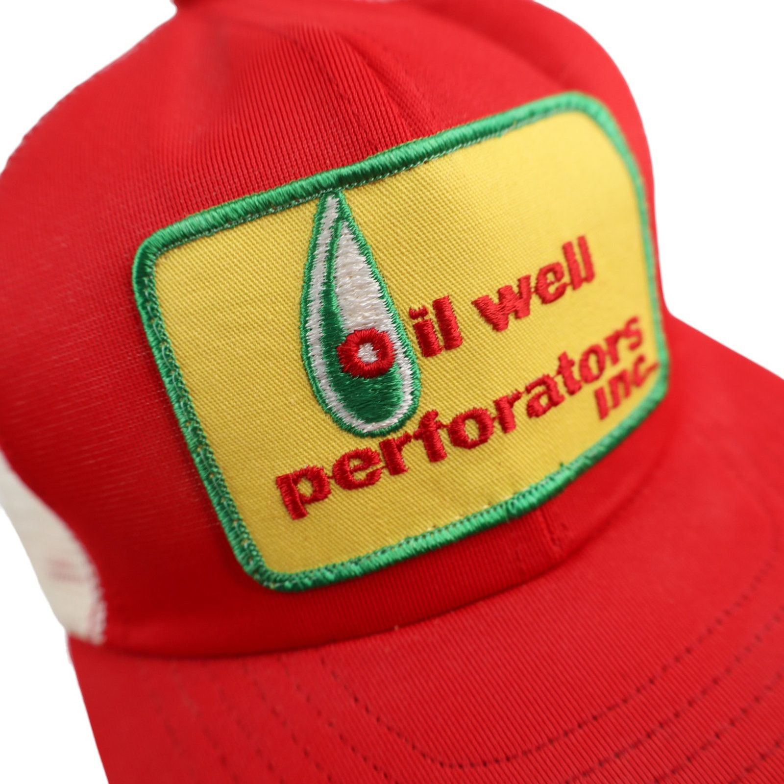 Vintage True Vintage Oil Well Perforators Inc Patch Mesh Trucker Hat Size ONE SIZE - 3 Thumbnail