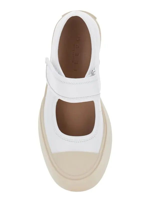 Marni o1w1db11225 Mary Jane Sneakers in White/Beige Size US 6 / IT 36 - 3 Thumbnail