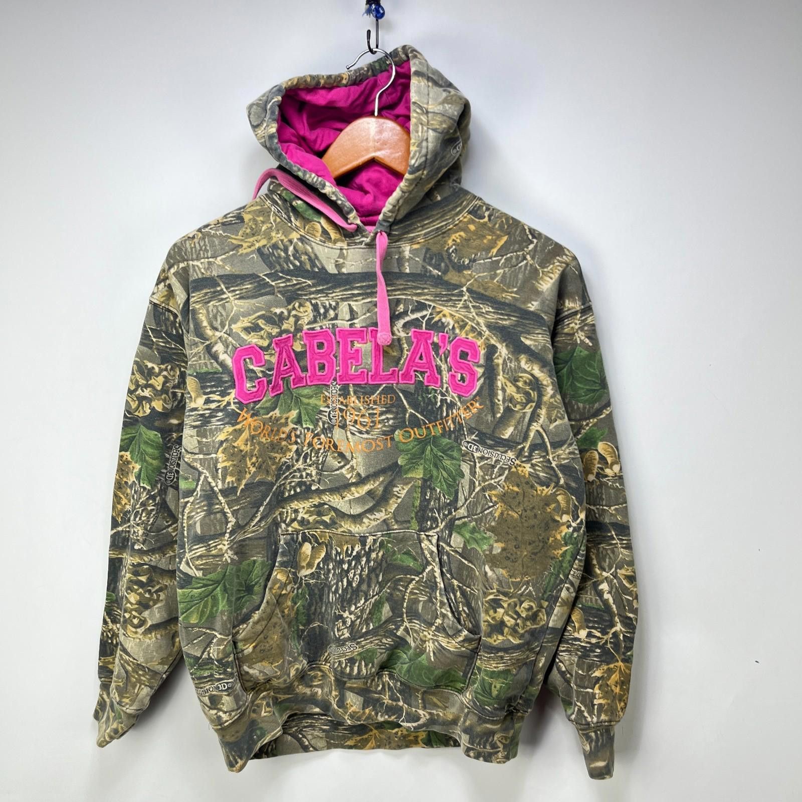 Cabelas Vintage Realtree Camo Cabelas Outdoors Hoodie Womens Medium Size ONE SIZE - 1 Thumbnail