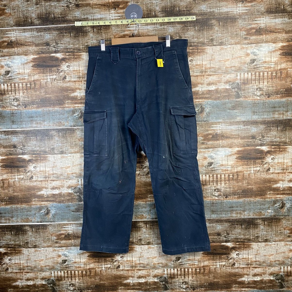 Japanese Brand DL Japanese Brand Dark Blue Cargo Multipocket Pants #C957 Size US 34 / EU 50 - 1 Thumbnail