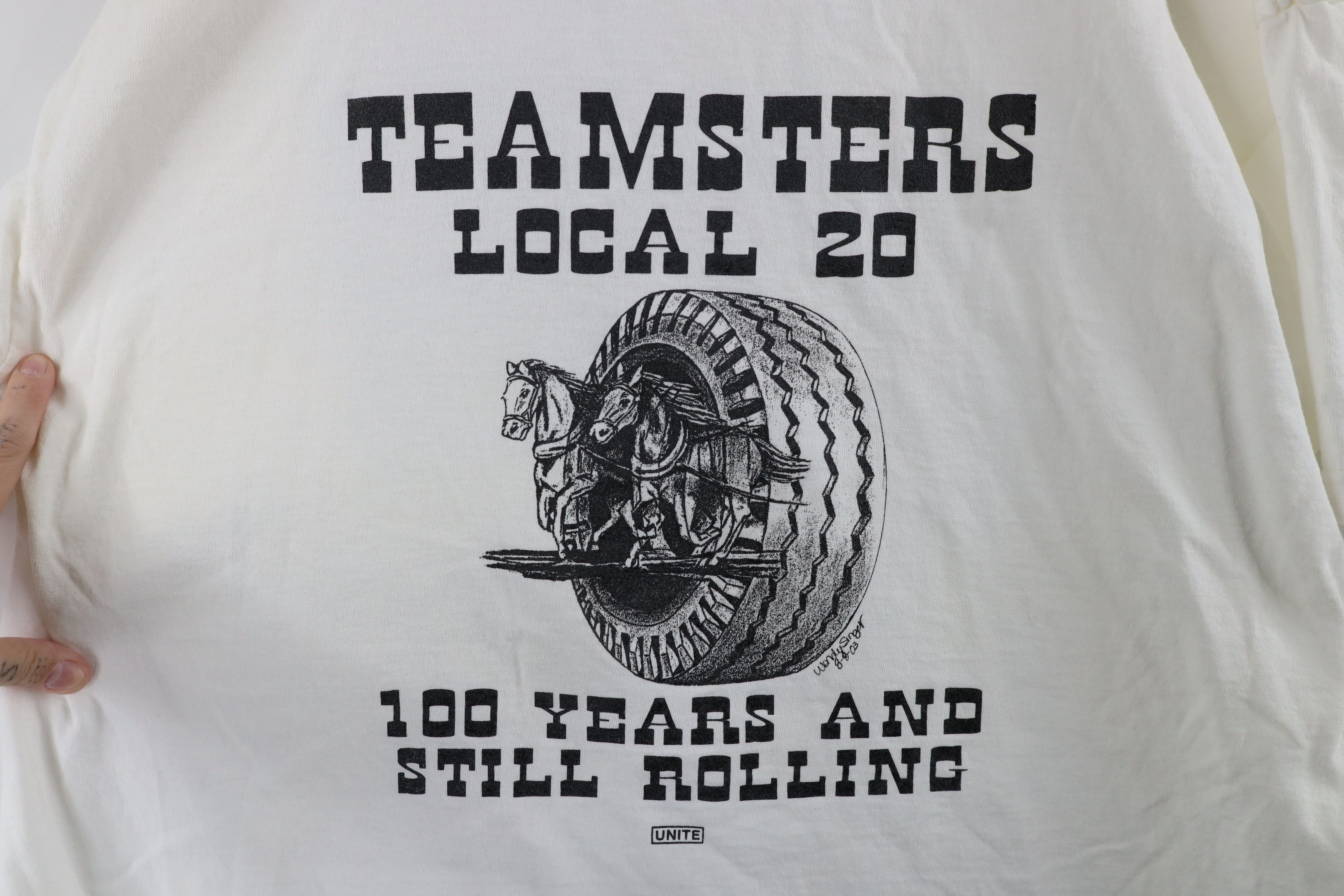Vintage Vintage Y2K 2003 Anniversary 20 Teamsters Union T-Shirt USA Size US XL / EU 56 / 4 - 7 Thumbnail