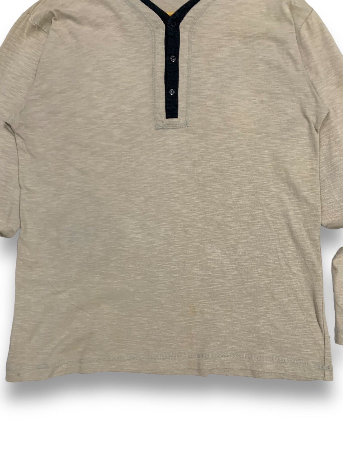 Yohji Yamamoto Vintage Sacsny Ysaccs Henley Long Sleeve by Yohji Yamamoto Size US M / EU 48-50 / 2 - 5 Thumbnail