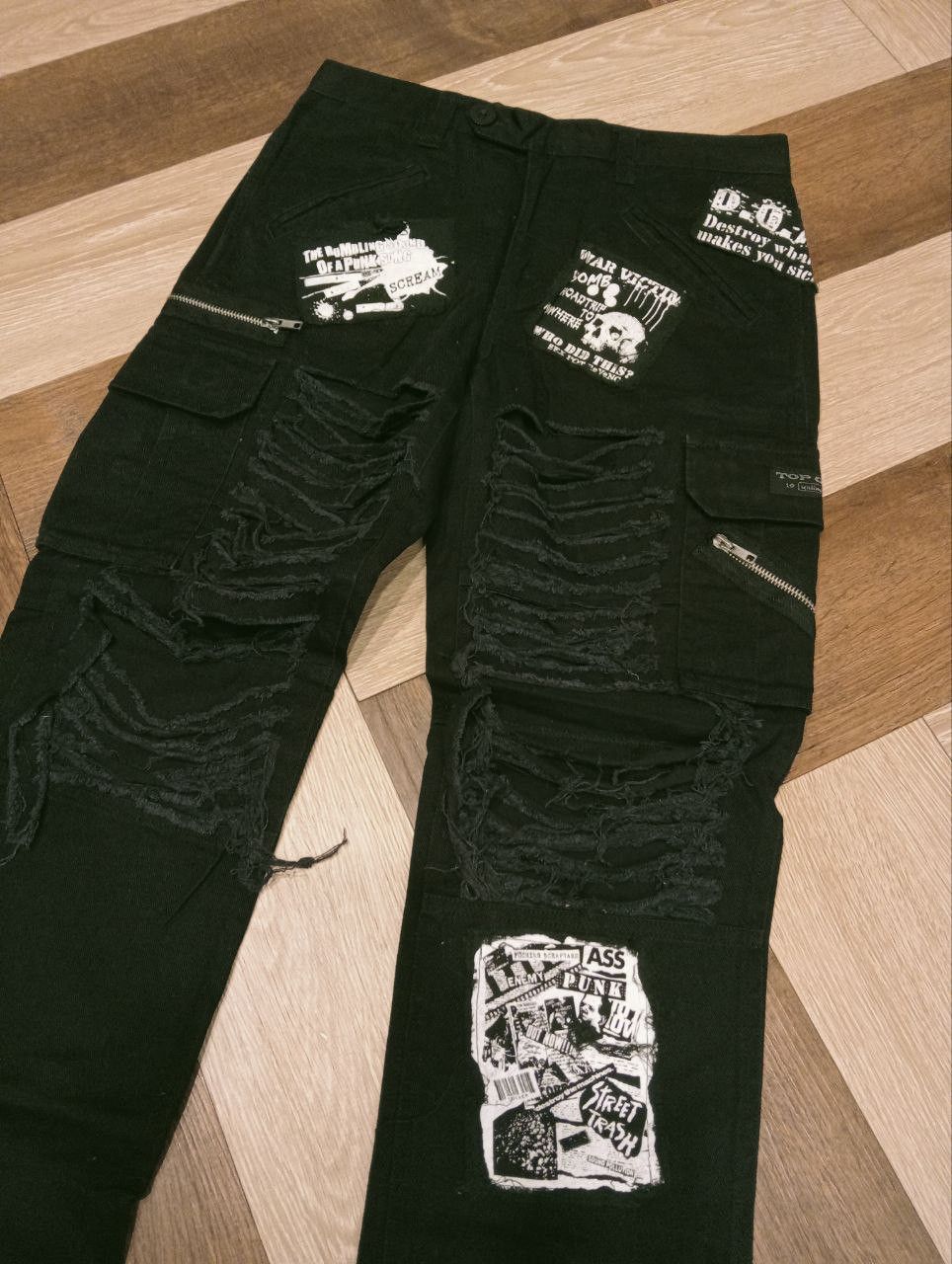 Seditionaries SEX POT REVENGE JAPAN BY THE ROADSIDE PUNK PANTS Size US 30 / EU 46 - 4 Thumbnail