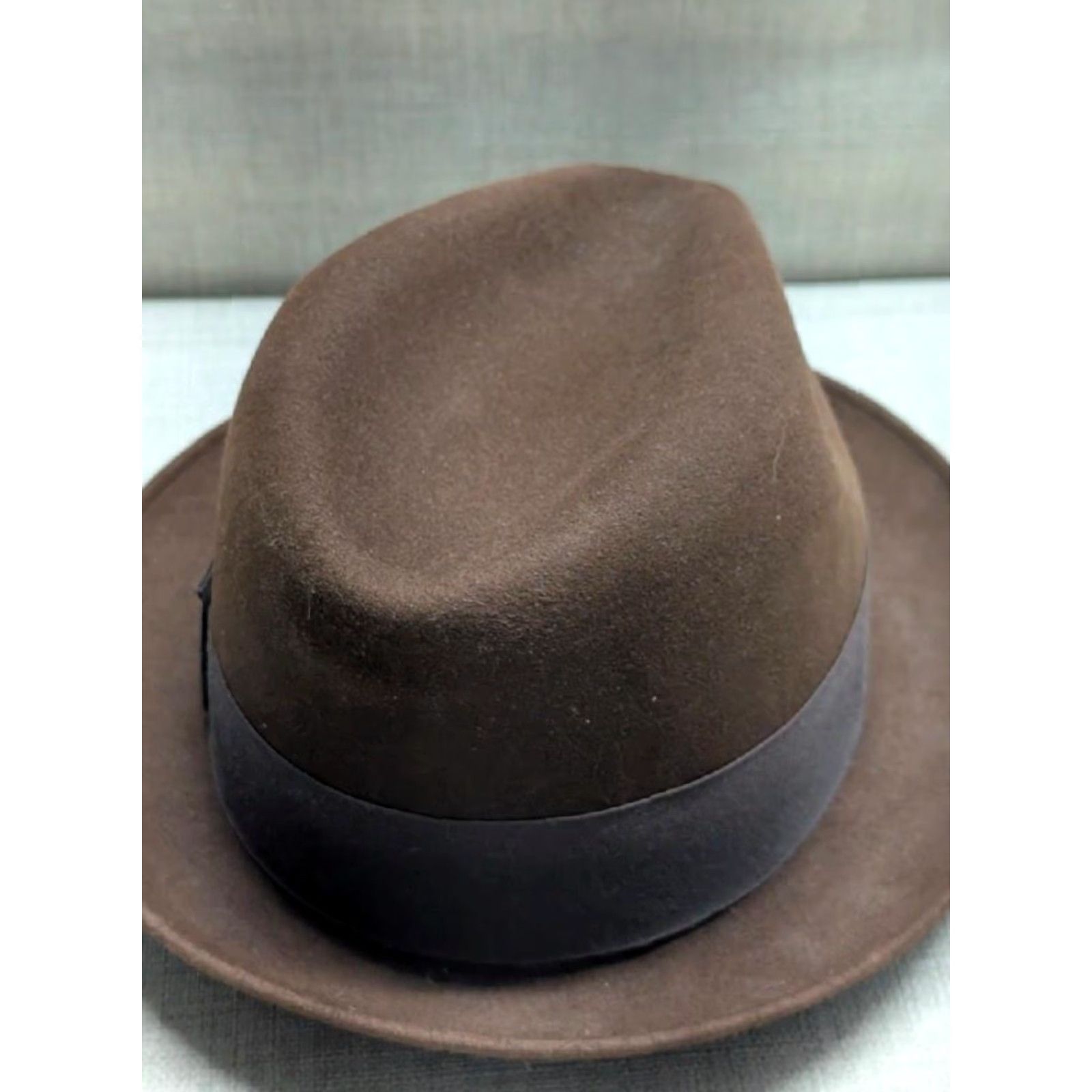 Avenue VINTAGE Dobbs Fedora Hat 7-3/8 Brown Fur Felted 1950s beaver? MEN Adult 7 3/8 Brown Fur Felted Fedora 1950s theme Mens Size ONE SIZE - 2 Thumbnail