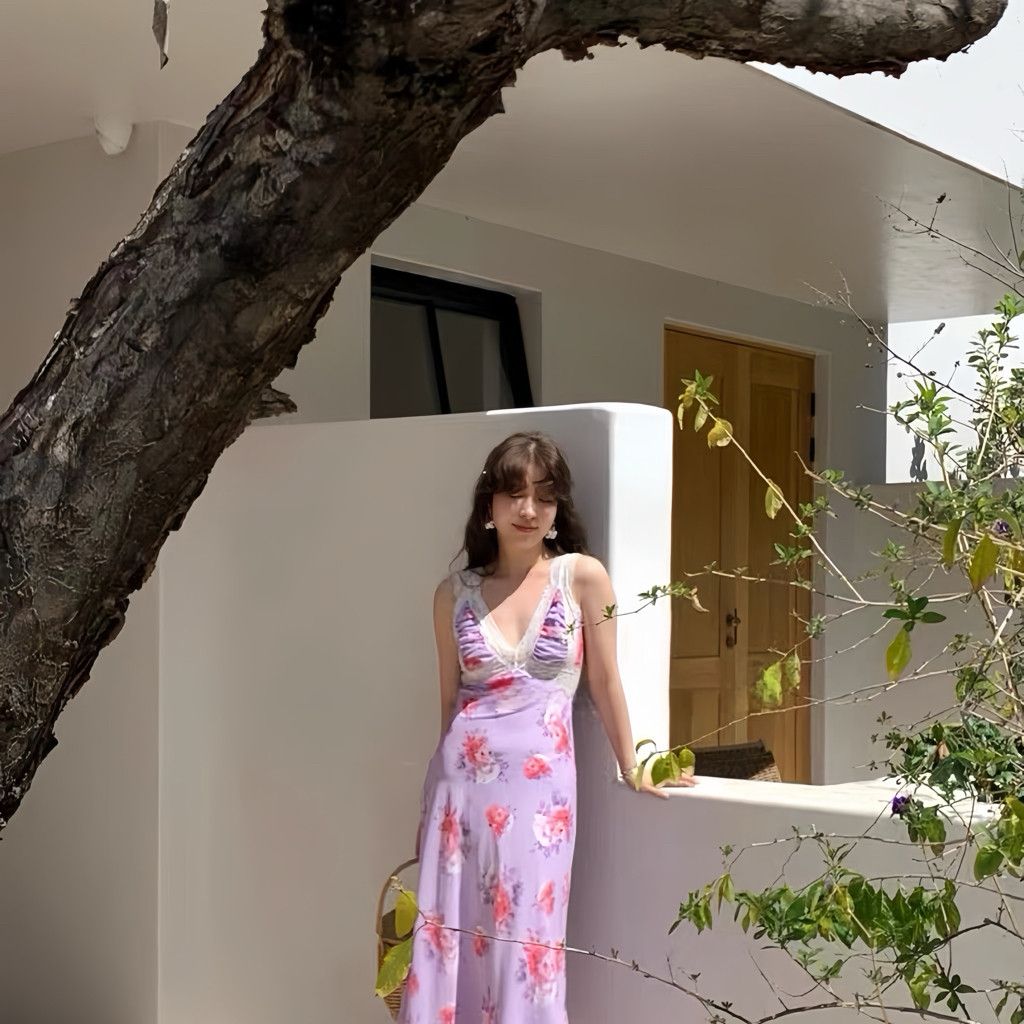 J Brand Romantic Floral Lace Midi Slip Dress – Vintage-Inspired Size S / US 4 / IT 40 - 3 Thumbnail