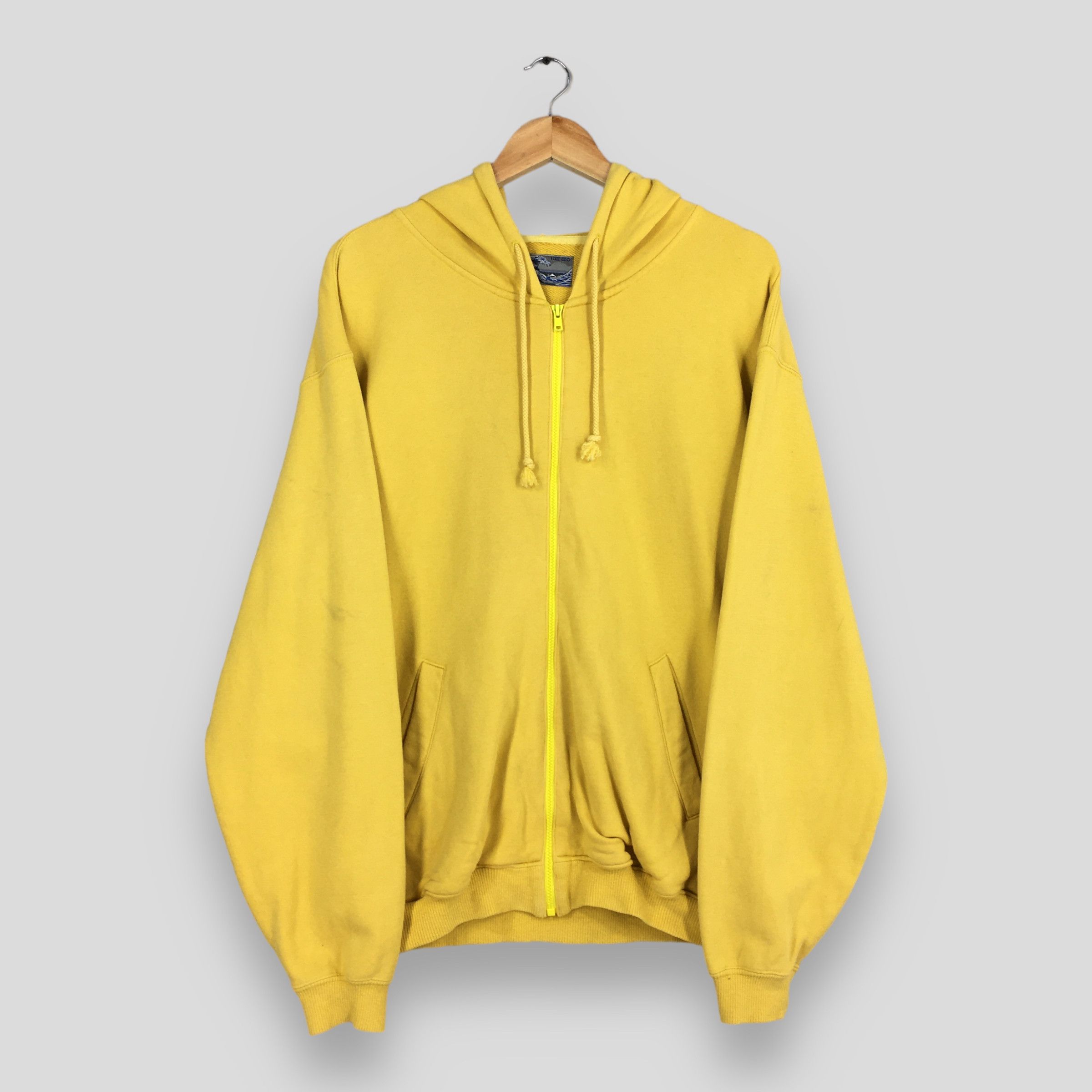 Kenzo × Vintage Vintage Kenzo Jeans Yellow Hoodie Large Size US L / EU 52-54 / 3 - 3 Thumbnail