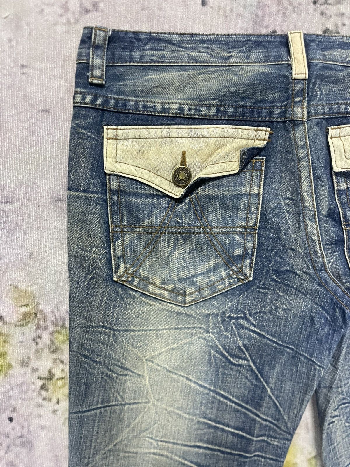 Other Flare Japanese Jeans Lightning Wash Real Vintage Size US 34 / EU 50 - 14 Thumbnail