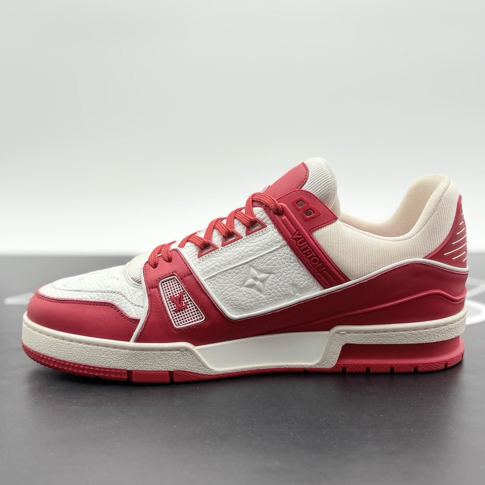 Louis Vuitton 10-10.5 US Louis Vuitton Trainer ' Red White ' | EXCELLENT! Size US 10 / EU 43 - 4 Thumbnail